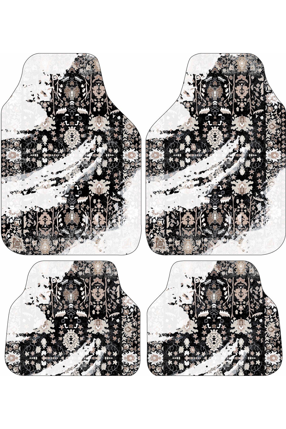 Halı Her Araca Uyumlu Dot Taban Toz Tutmaz Yüzey Dijital Baskı Araba Paspası DESIGN BY GÜNEŞ
