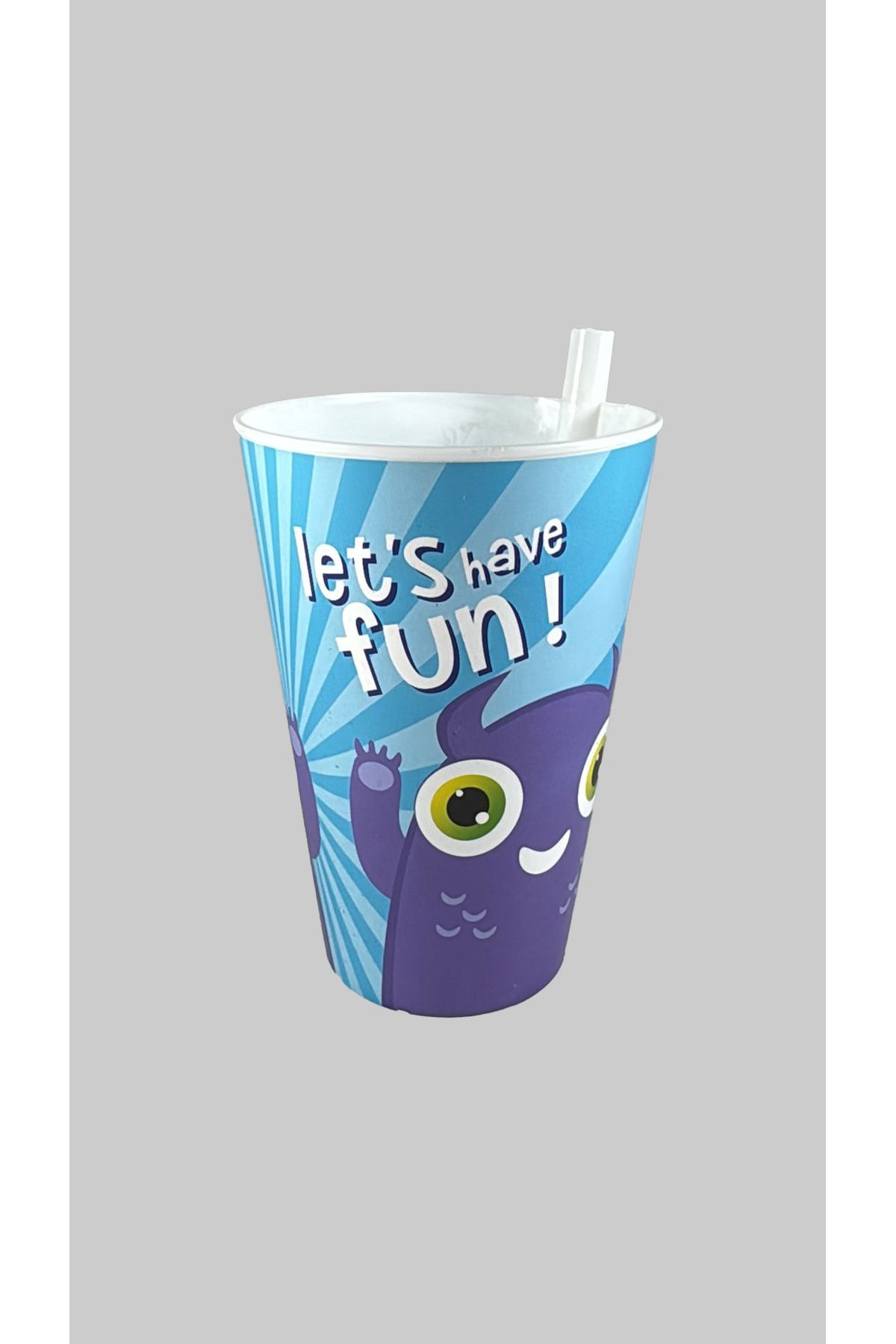 SİHİRLİ AYAKLAR Yummy Kendinden Pipetli Eğlenceli Desenli Bardak 400ml