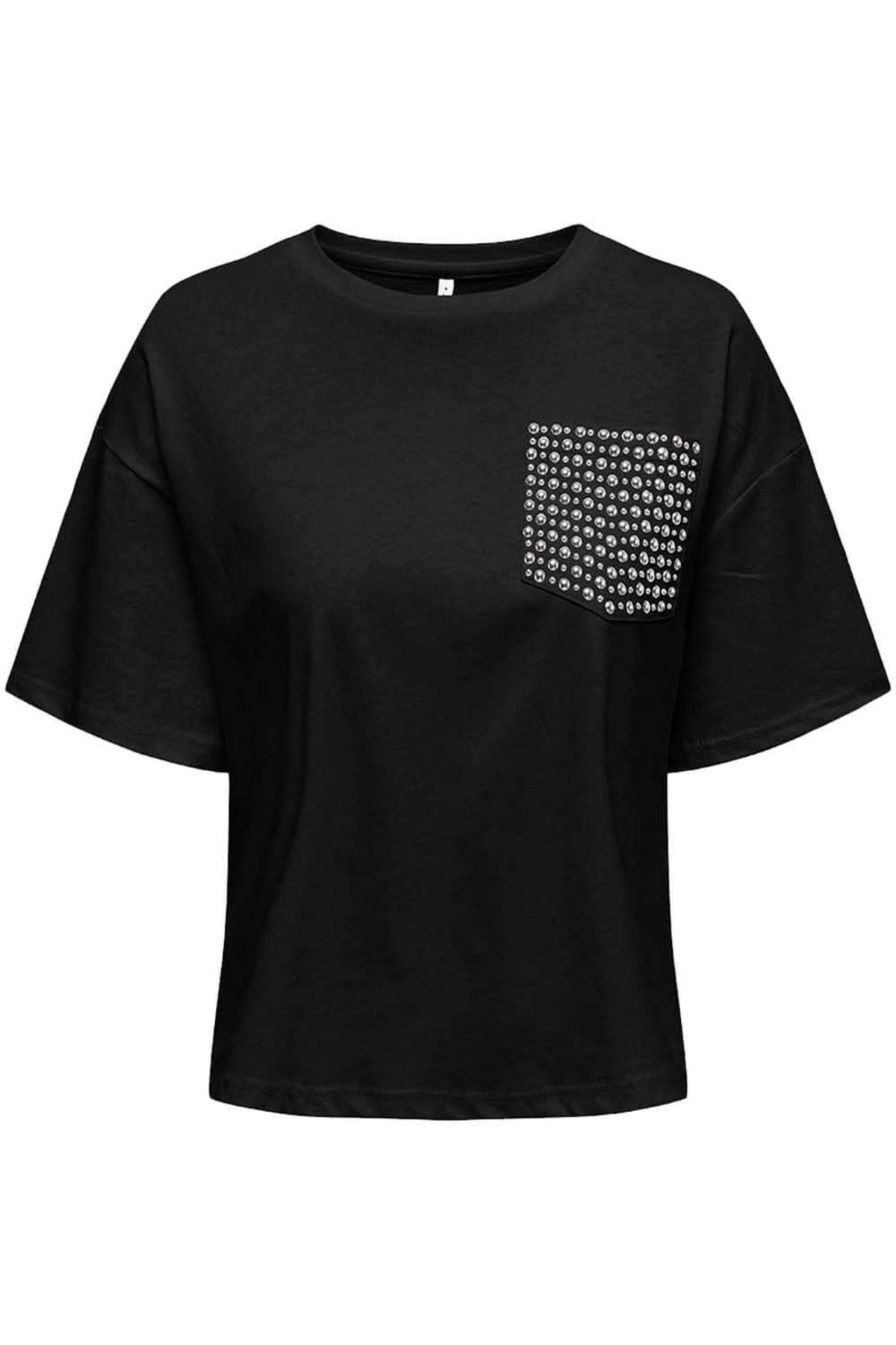 ONLY Onlterza S/S O-Neck Top Box Kadın T-shirt 15343834