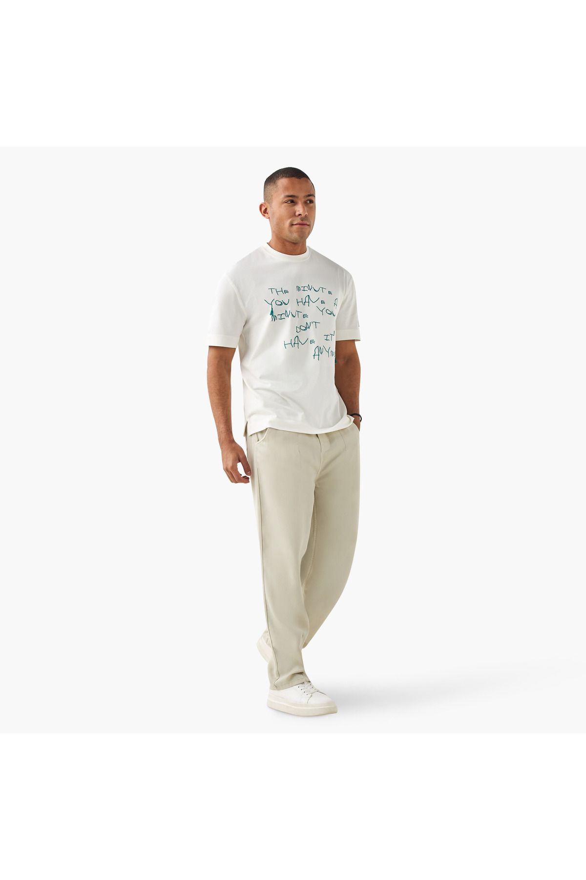 Lee Cooper-Relaxed Fit Pants with Drawstring Closure and Pockets 2