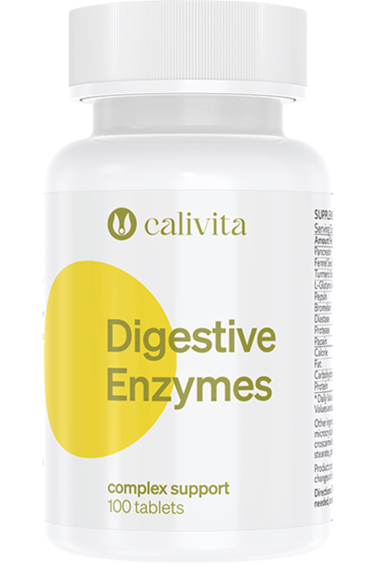 Calivita Supliment De Enzime Digestive Enzime Digestive Suport Pentru Sistemul Digestiv (100 De Comprimate) - - One Size