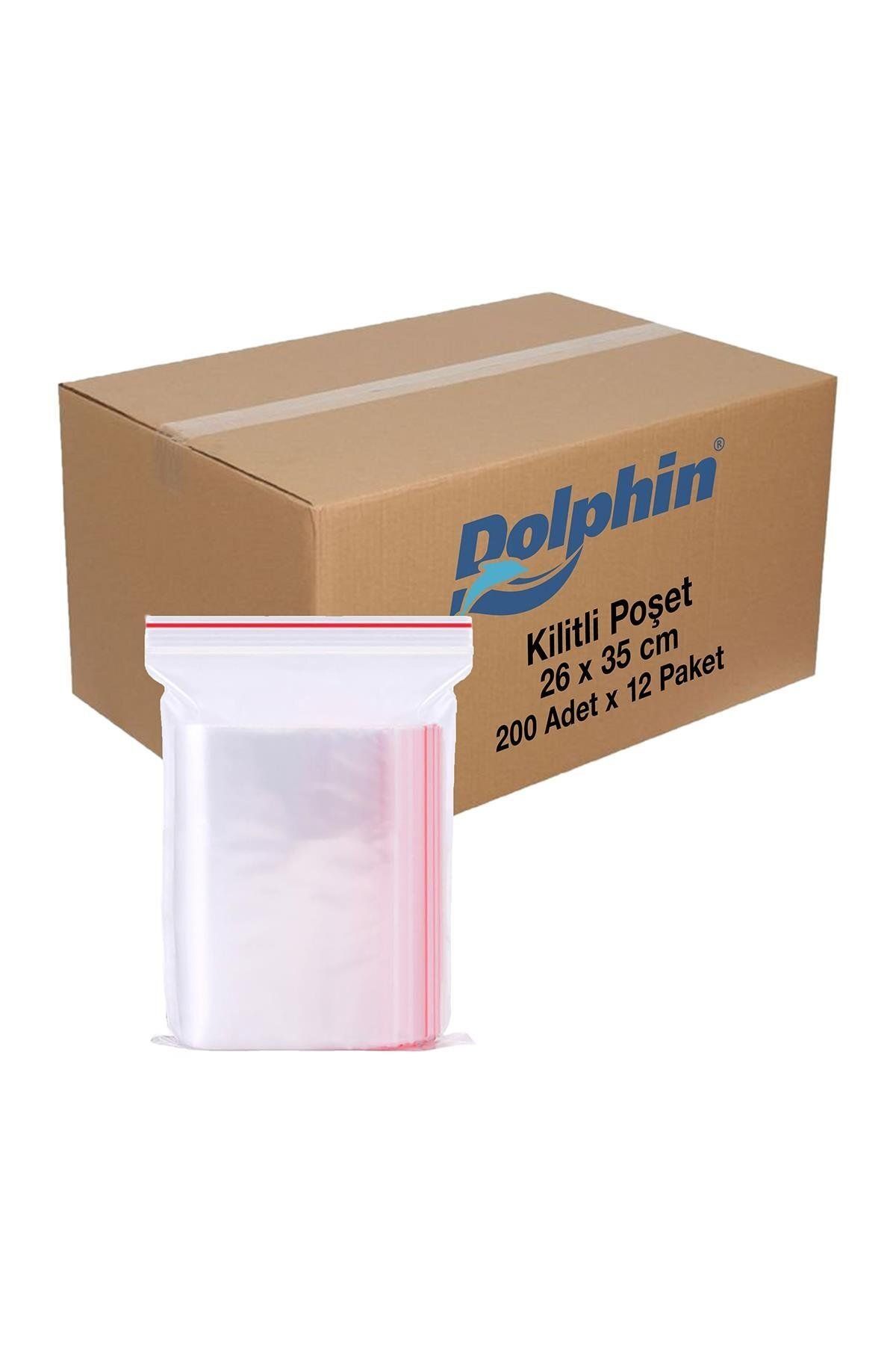 alsepeteavm Dolphin Kilitli Poşet 26x35cm 200 Adet X 12 Paket-koli
