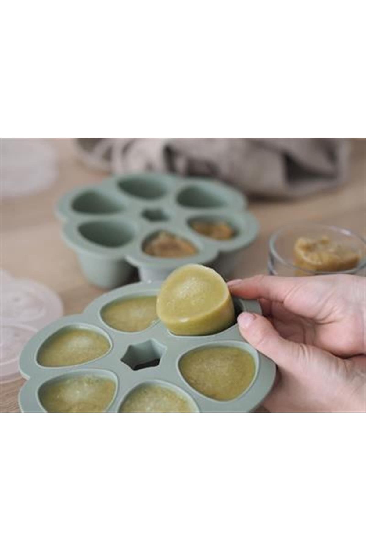 Beaba Silikon 6lı Sıcak & Soğuk Saklama Kabı Sage Green