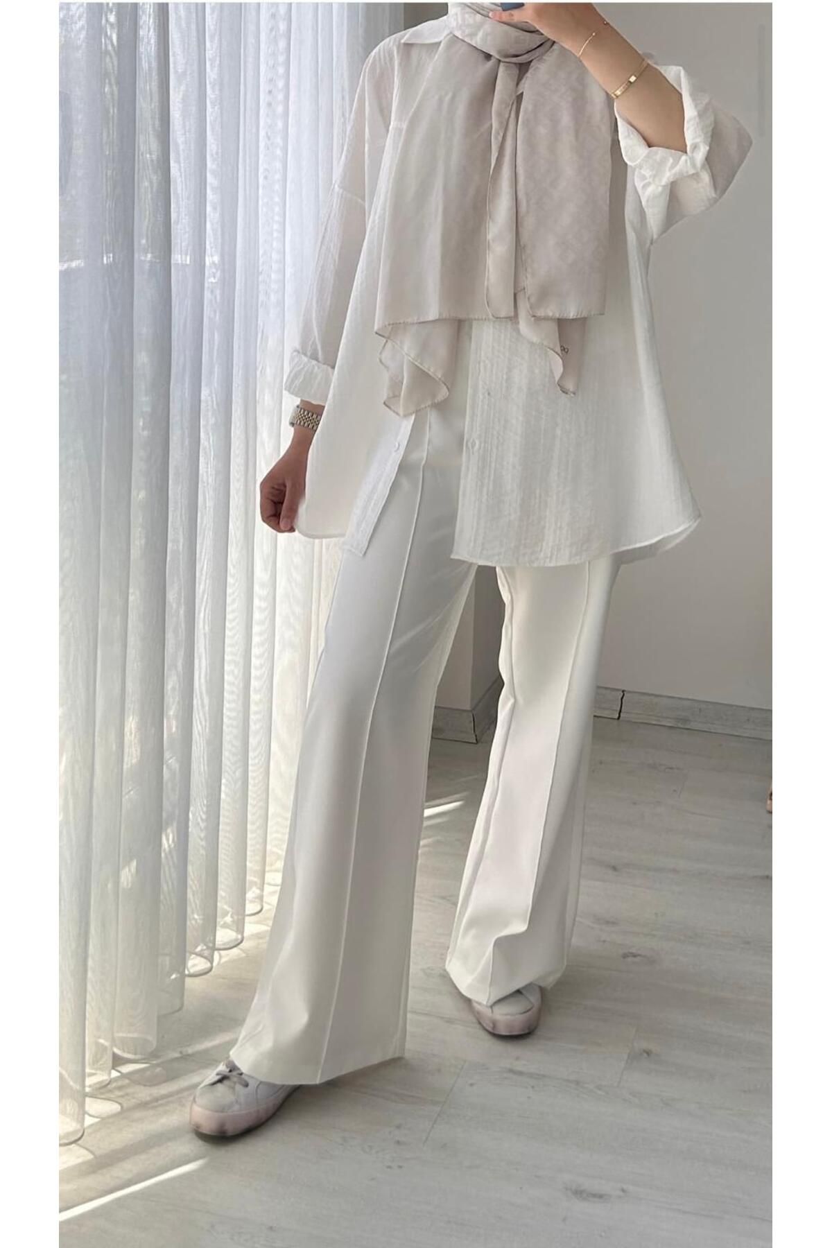 afran collection double kumaş palozzo pantolo