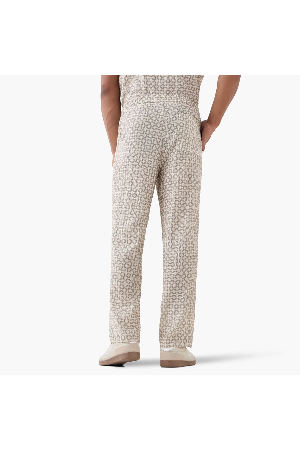 Emperor-Regular Fit Pants with Flexi Waist and Pockets 3