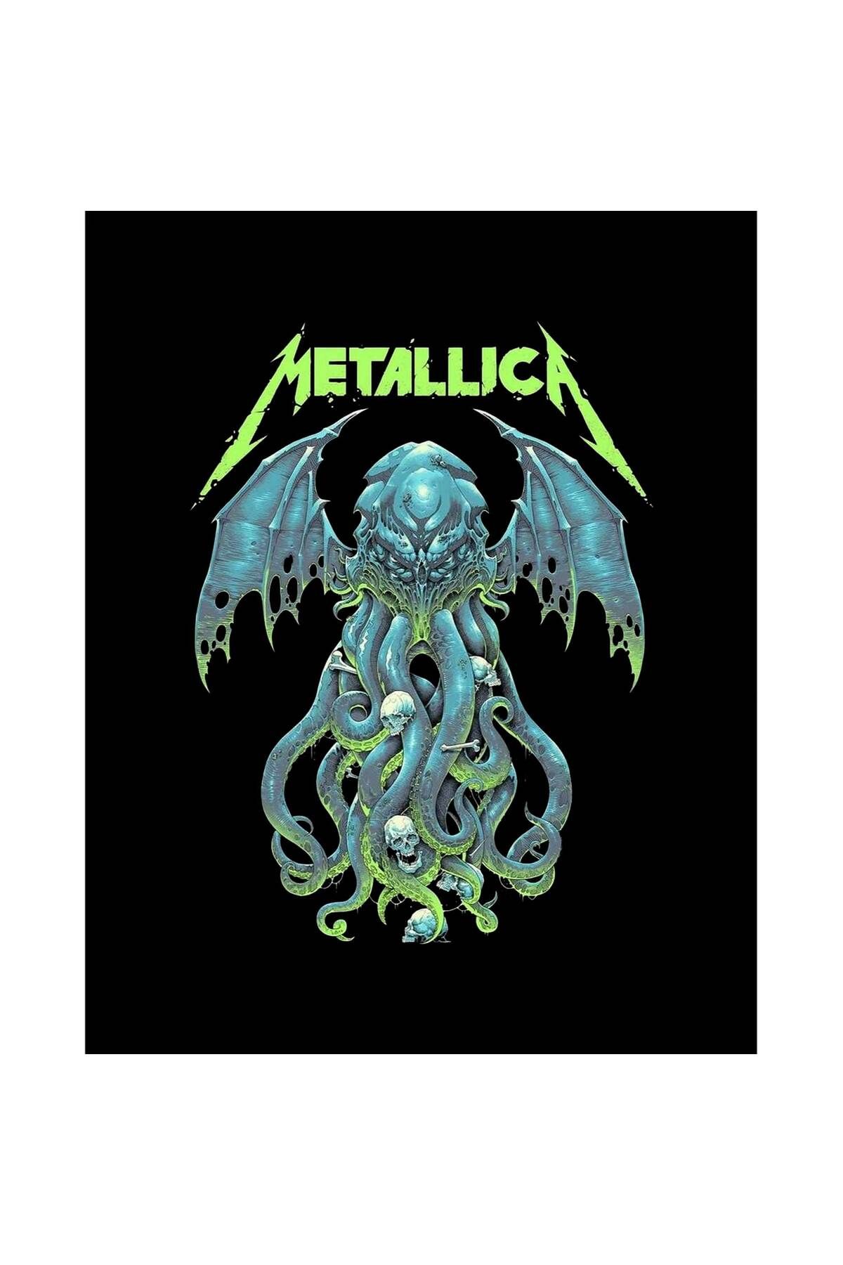 Z zepplin Metallica Octopus Bat Büyük Sırt Patch Yama