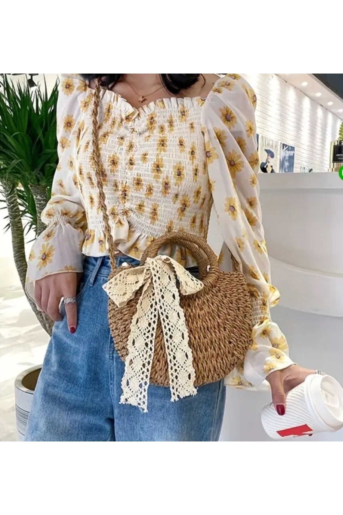 Doze Hasır Handmade Omuz Çantası