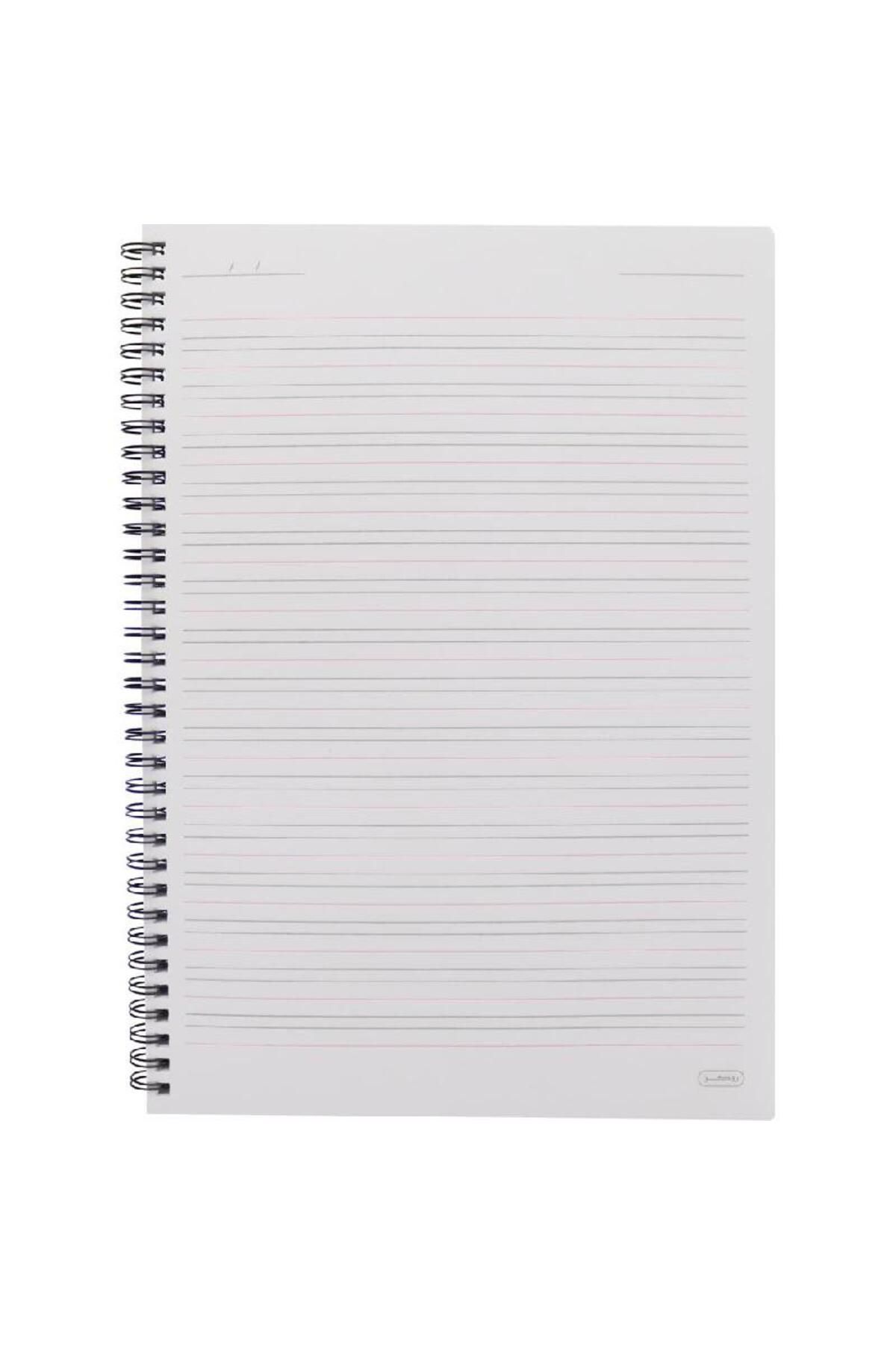 Roco-Notebook – A4 Size, 100 Sheets, Double Ruled, Black Cover 3