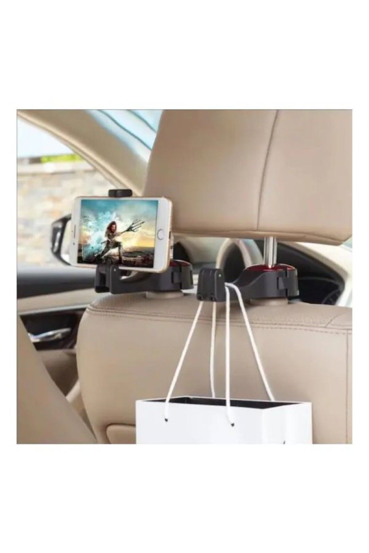 OEMCARPARTS Oto Koltuk Arkası Telefon Tutucu Ve Askılık