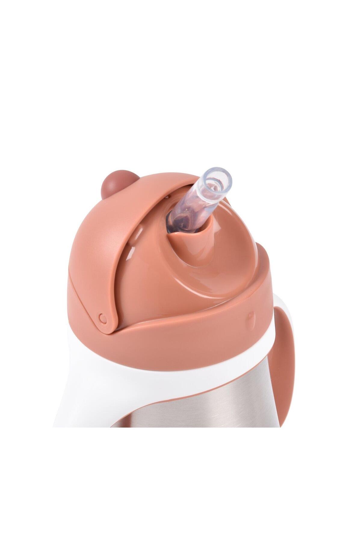 Beaba 250 ml Çelik Pipetli Suluk , Terracotta fotoğrafı 7 (önizleme)