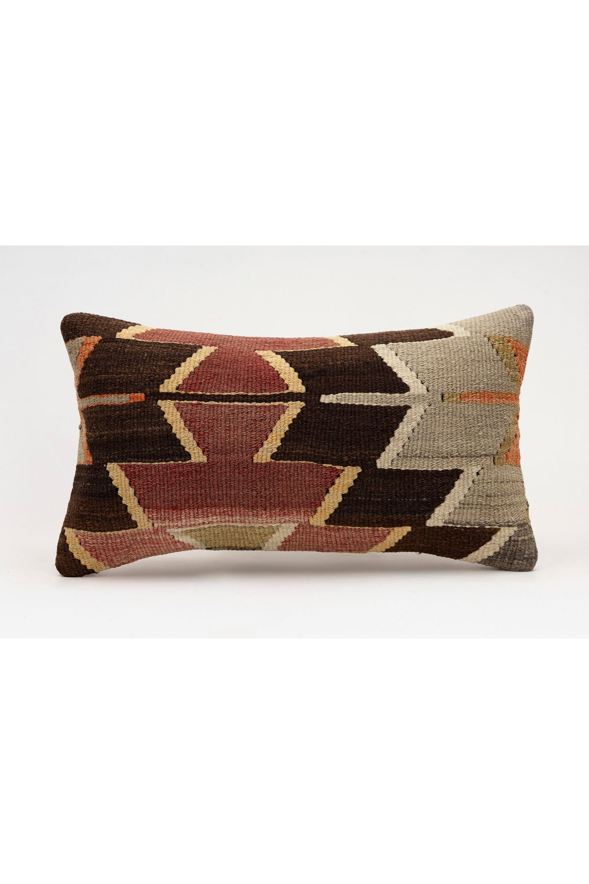 Kilim Whole Sale El Yapımı Kilim'den Yapılmış Vintage Kırlent Kılıfı, Yün, 30x50 Cm