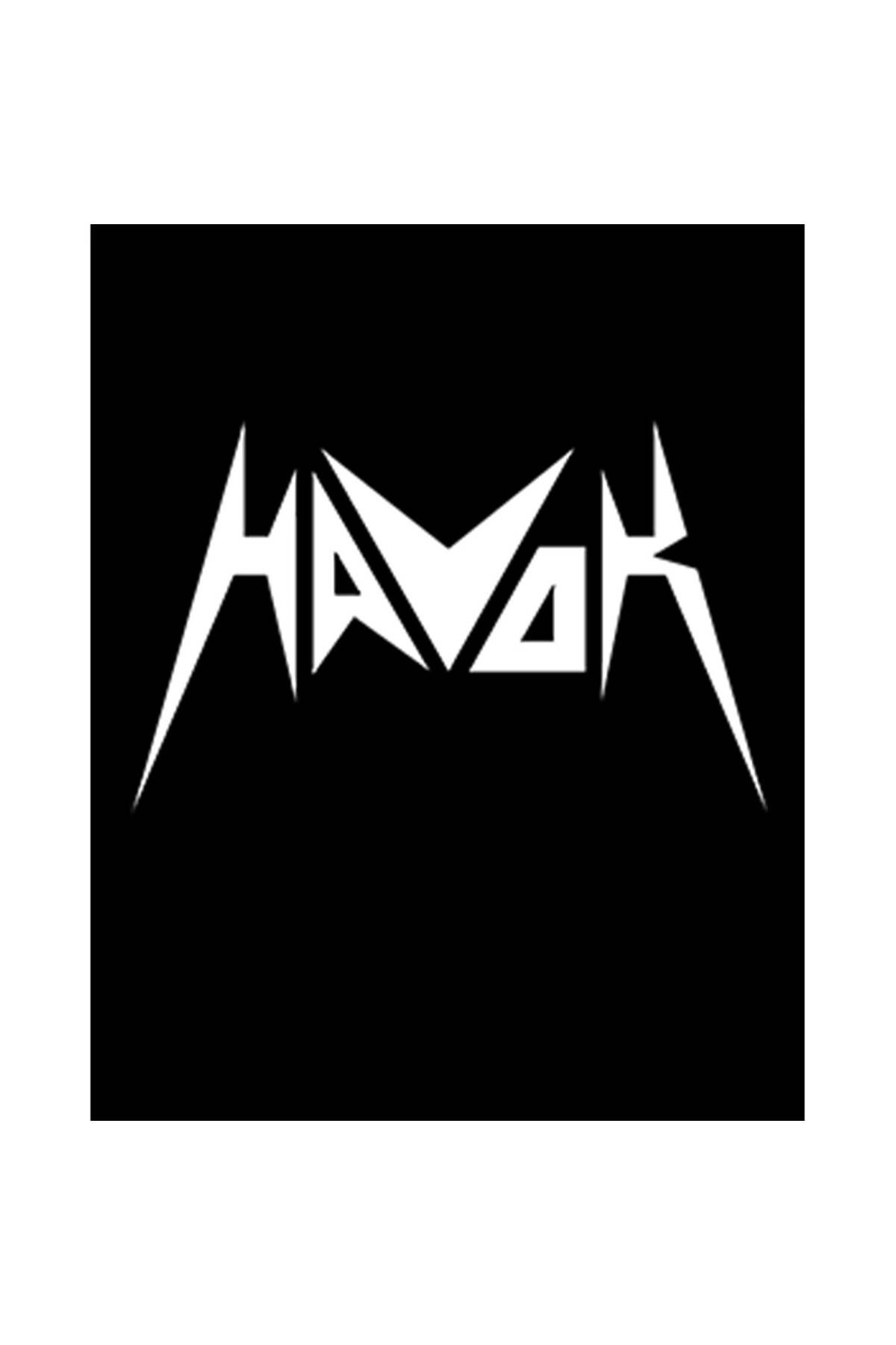 Z zepplin Havok Logo Text Büyük Sırt Patch Yama