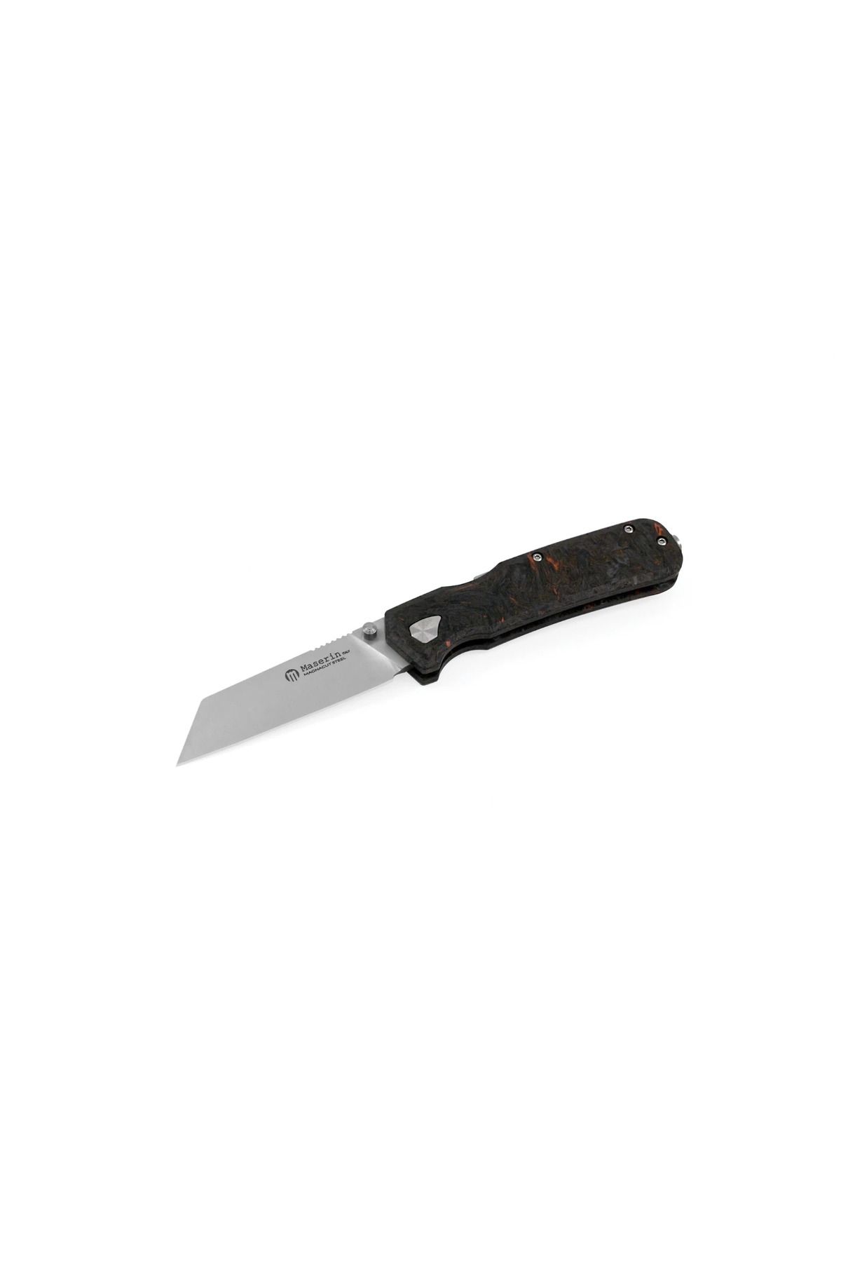 MASERIN Pulse 631 CPM-MagnaCut Blade Black/Orange Fatcarbon® Handle Çakı