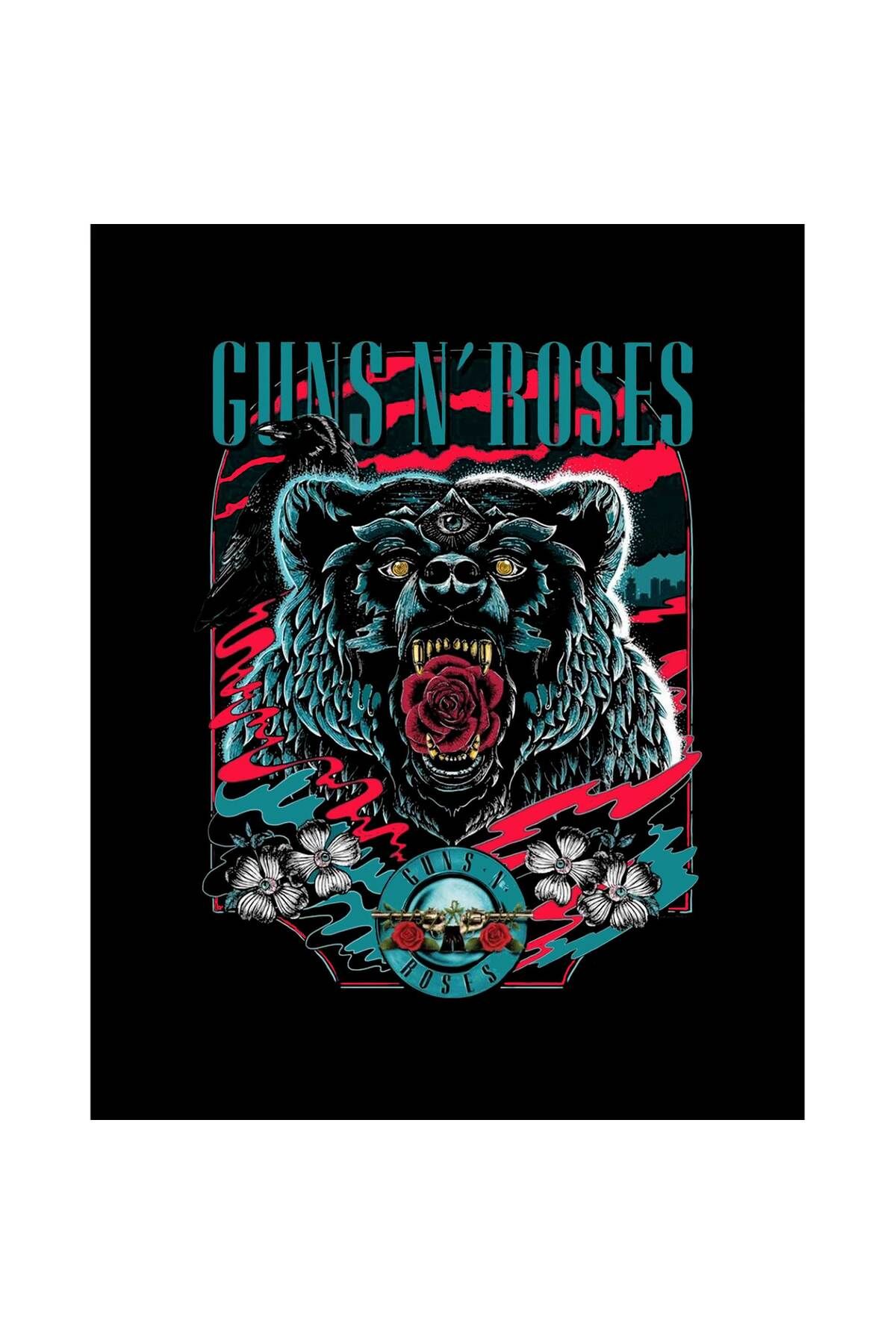 Z zepplin Guns N Roses Bear Büyük Sırt Patch Yama