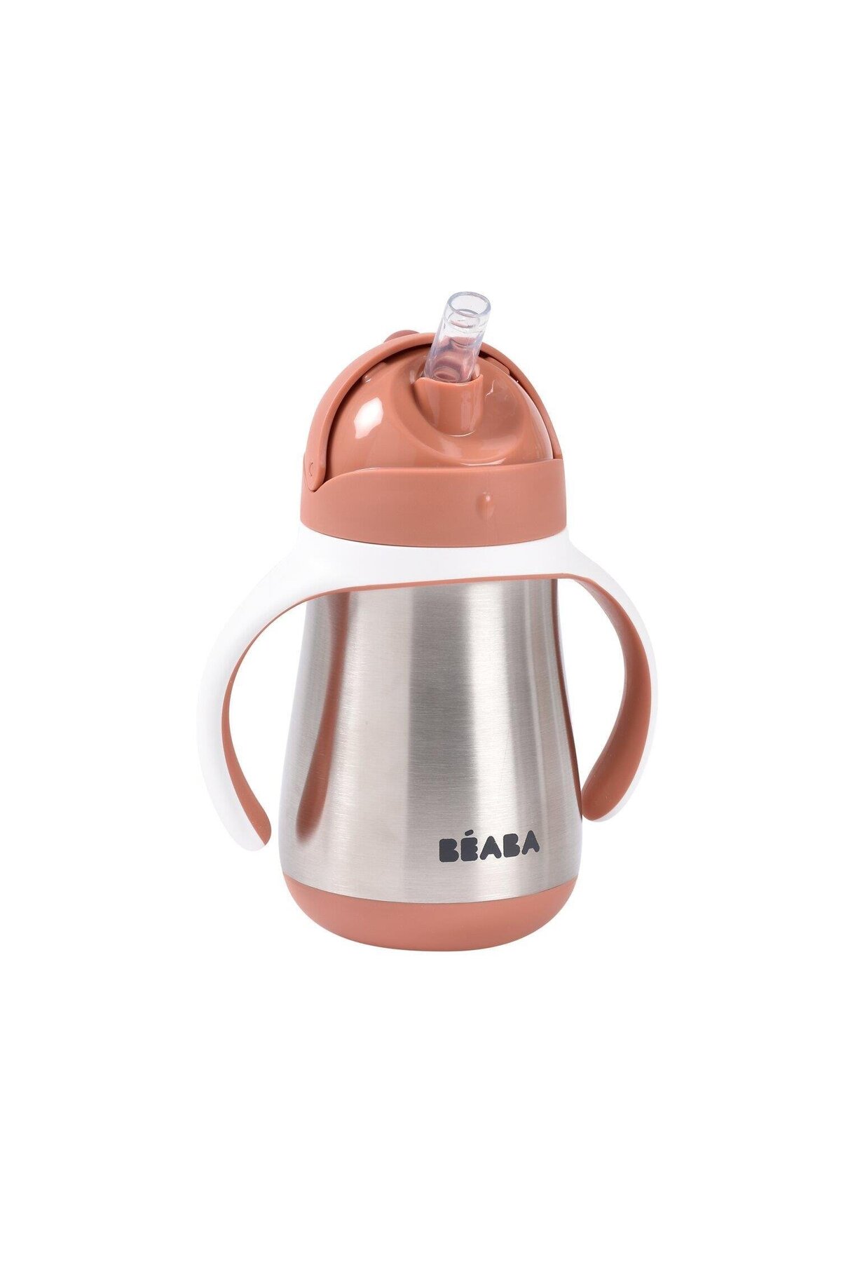 Beaba 250 ml Çelik Pipetli Suluk , Terracotta fotoğrafı 4 (önizleme)