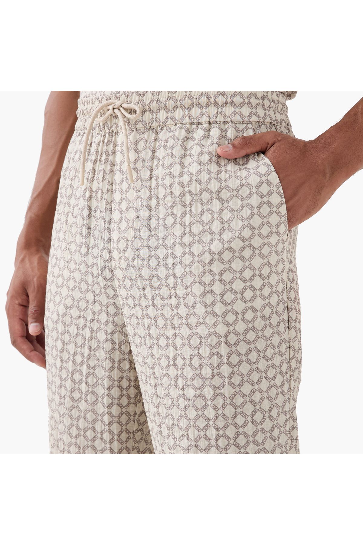 Emperor-Regular Fit Pants with Flexi Waist and Pockets 4