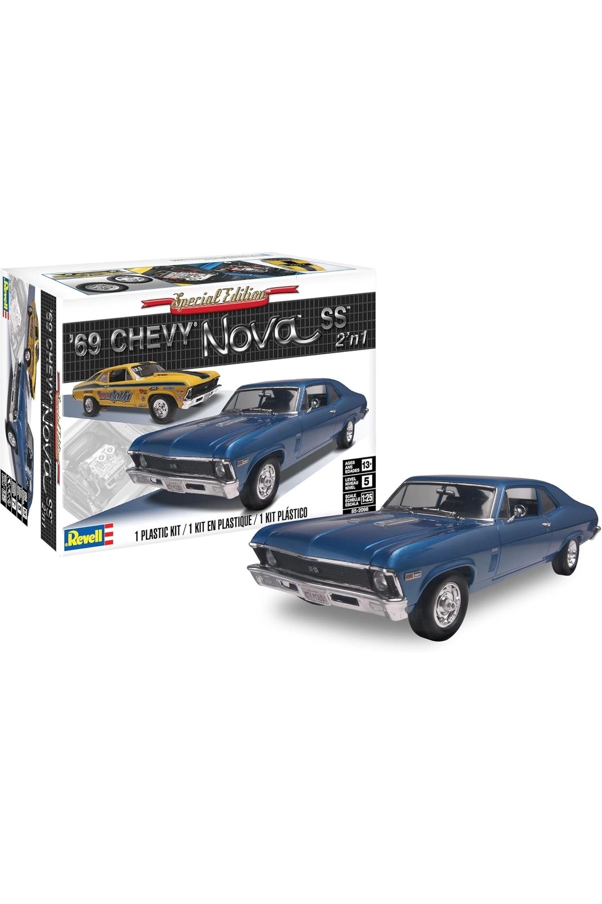 REVELL 1:25 1969 Chevy Nova Ss 2'in1