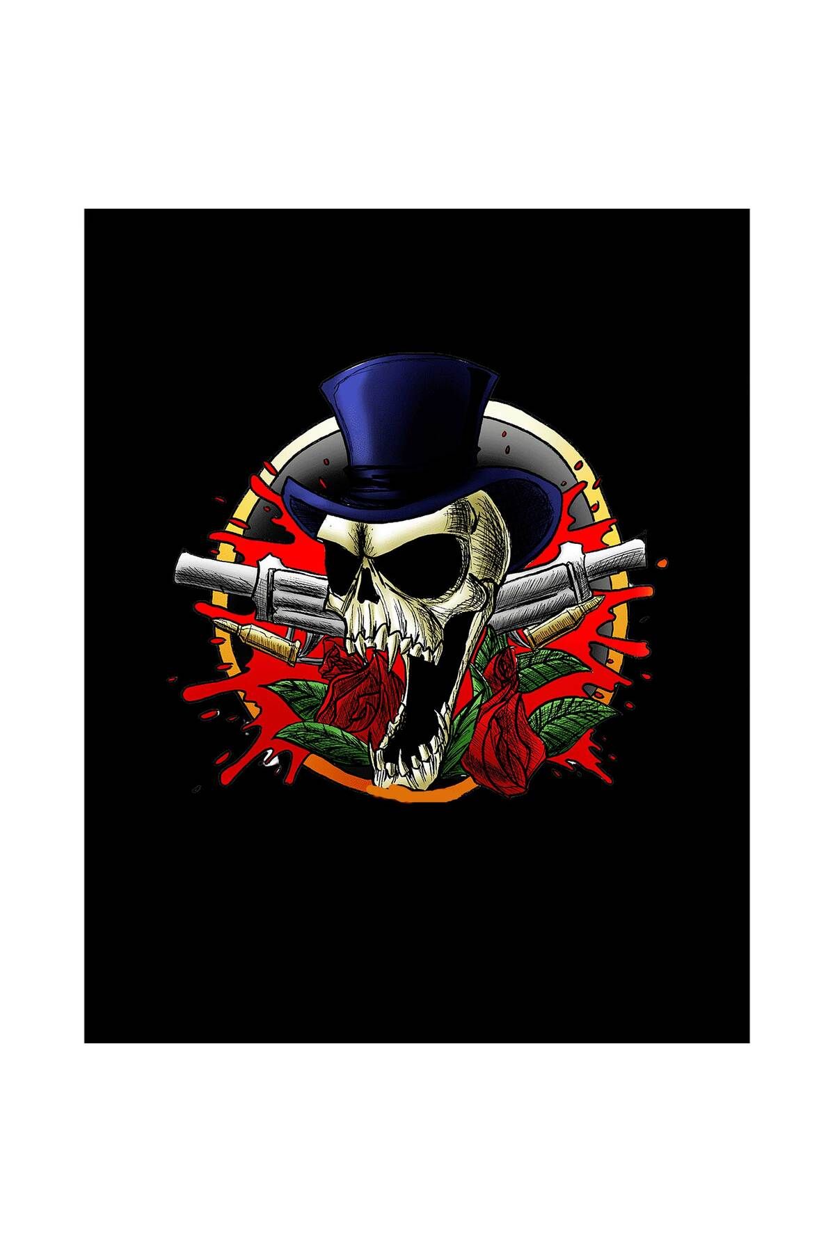 Z zepplin Guns N Roses Mr Skull Büyük Sırt Patch Yama