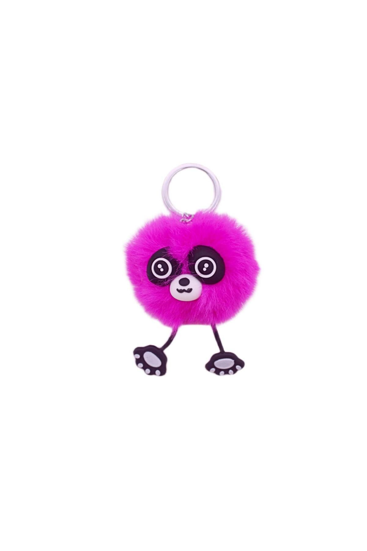 KIZILKAYA Kızılkaya Peluş Ponpon Anahtarlık Baykuş ve Lemur Figürlü (2410124) (1 Adet)