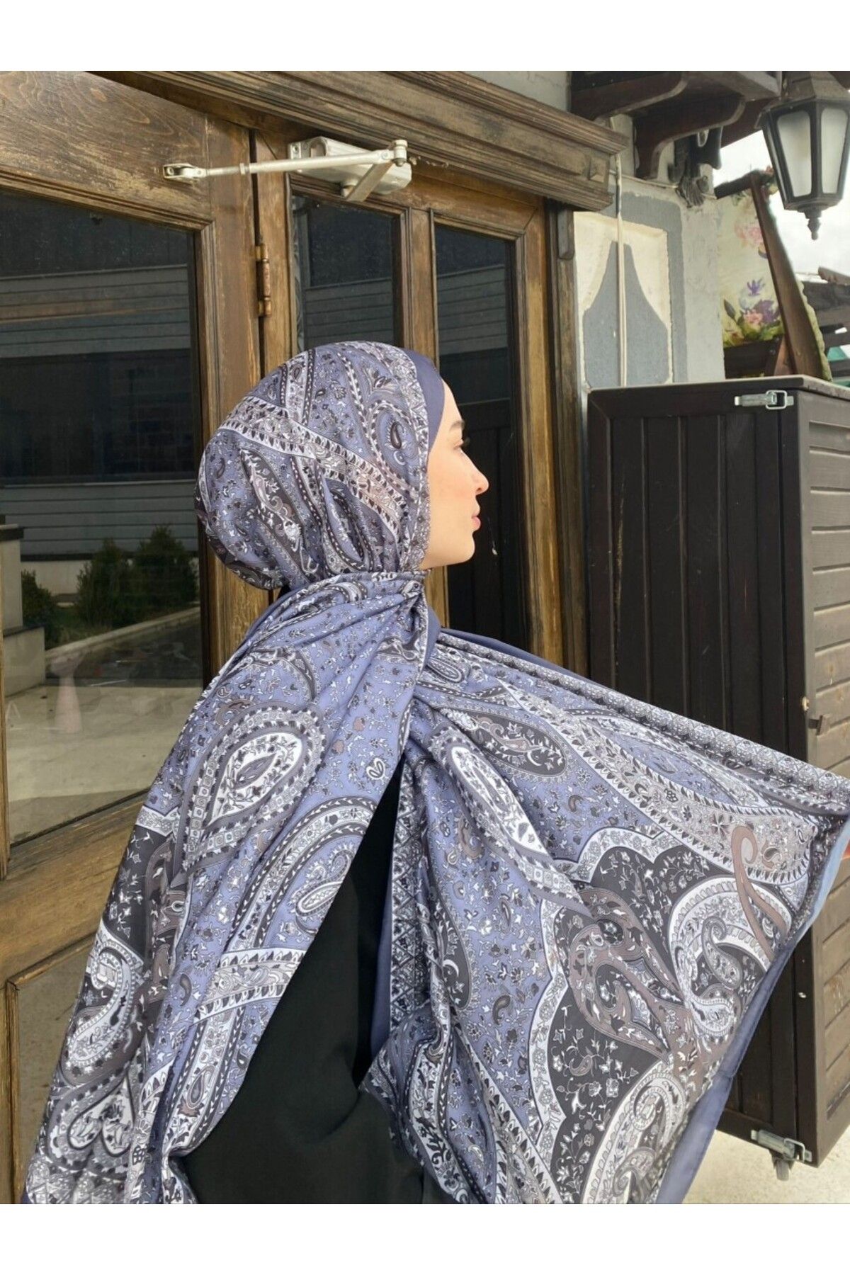 başörtü dükkanı Firuze 2 Desen Şal