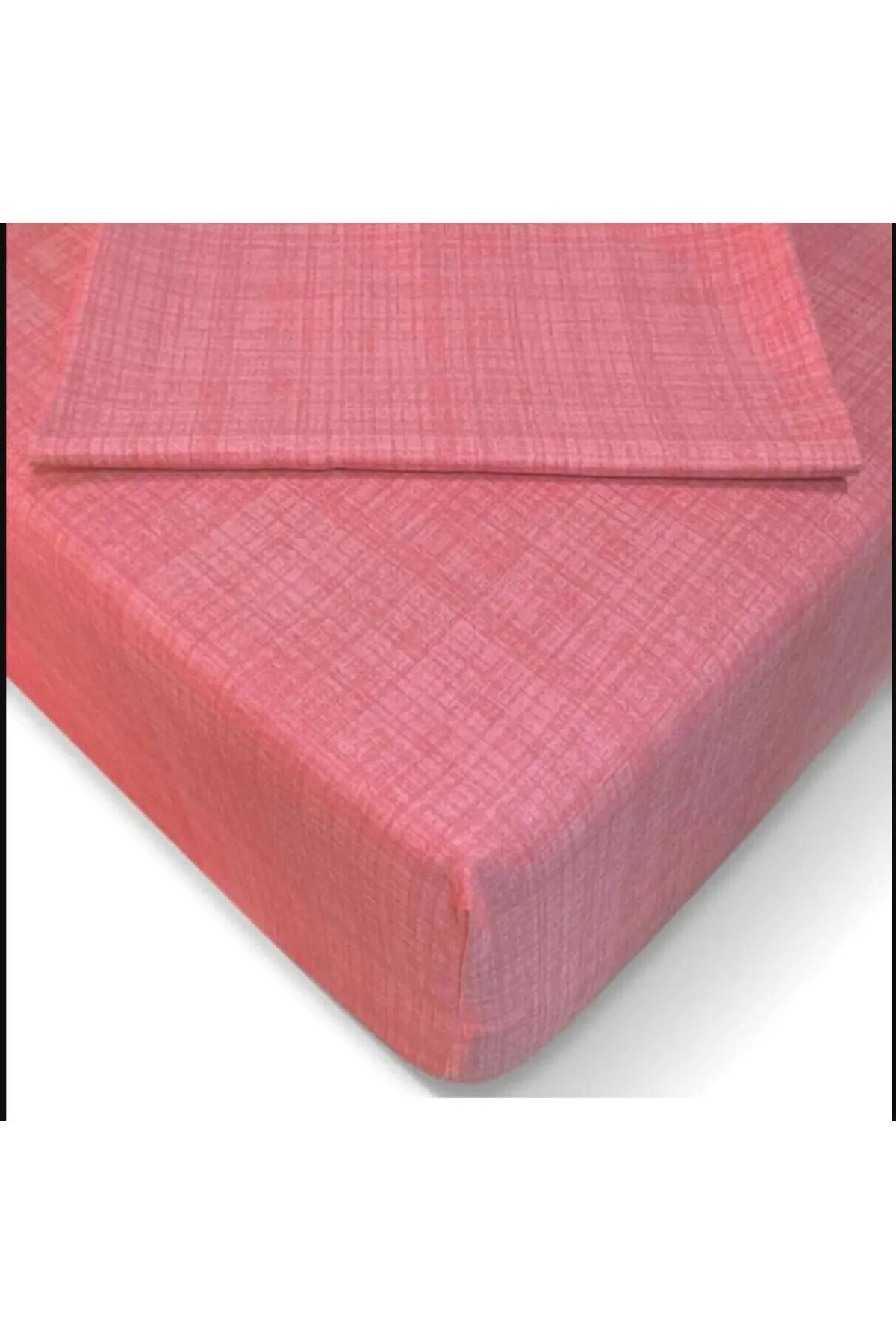 YÜNTEKS Fitted Çarşaf Set Lastikli Çarşaf Seti Pembe