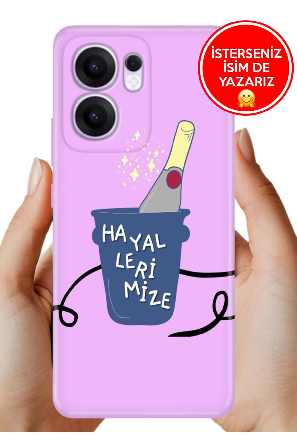 OPPO Reno 13F 5g Kılıf Oppo Reno 13F A Kalite Baskılı Art Silikon Hayallerimize