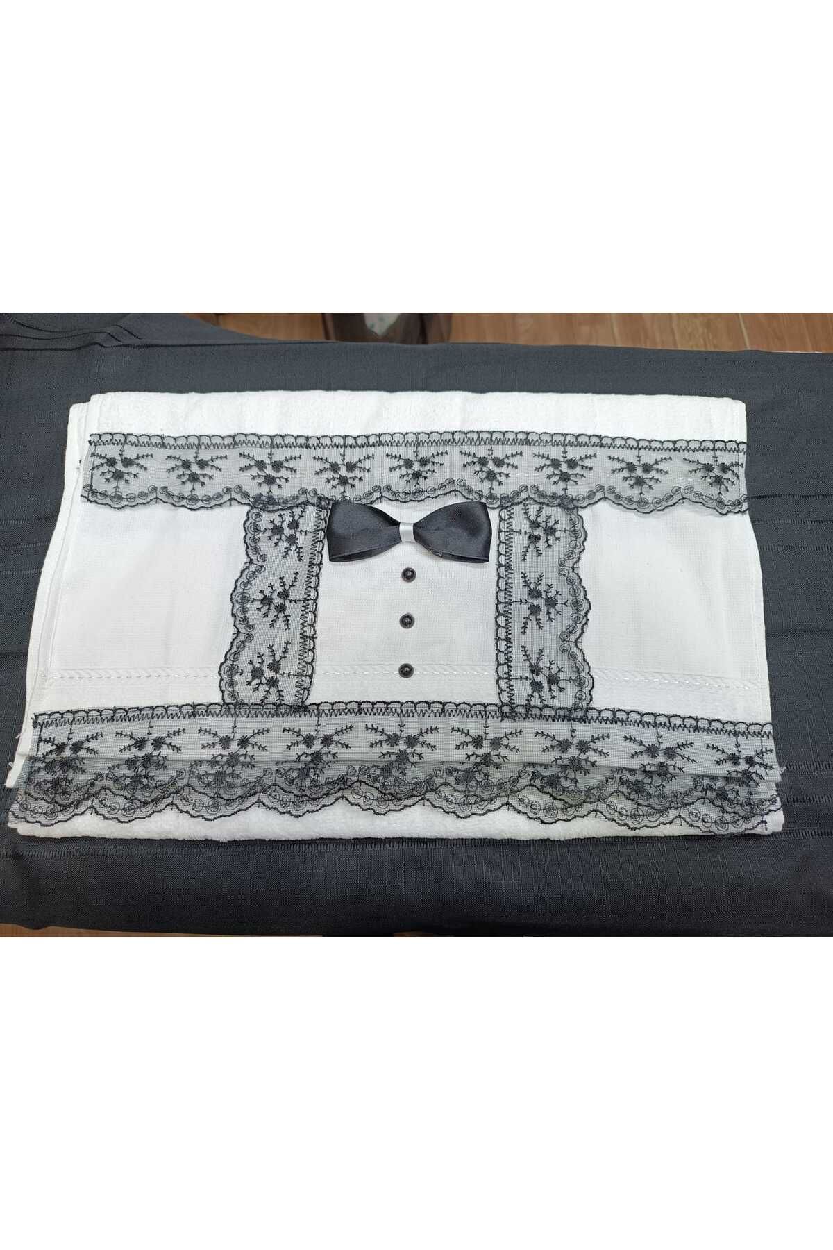 S.Y 1 çift damat havlusu süslü