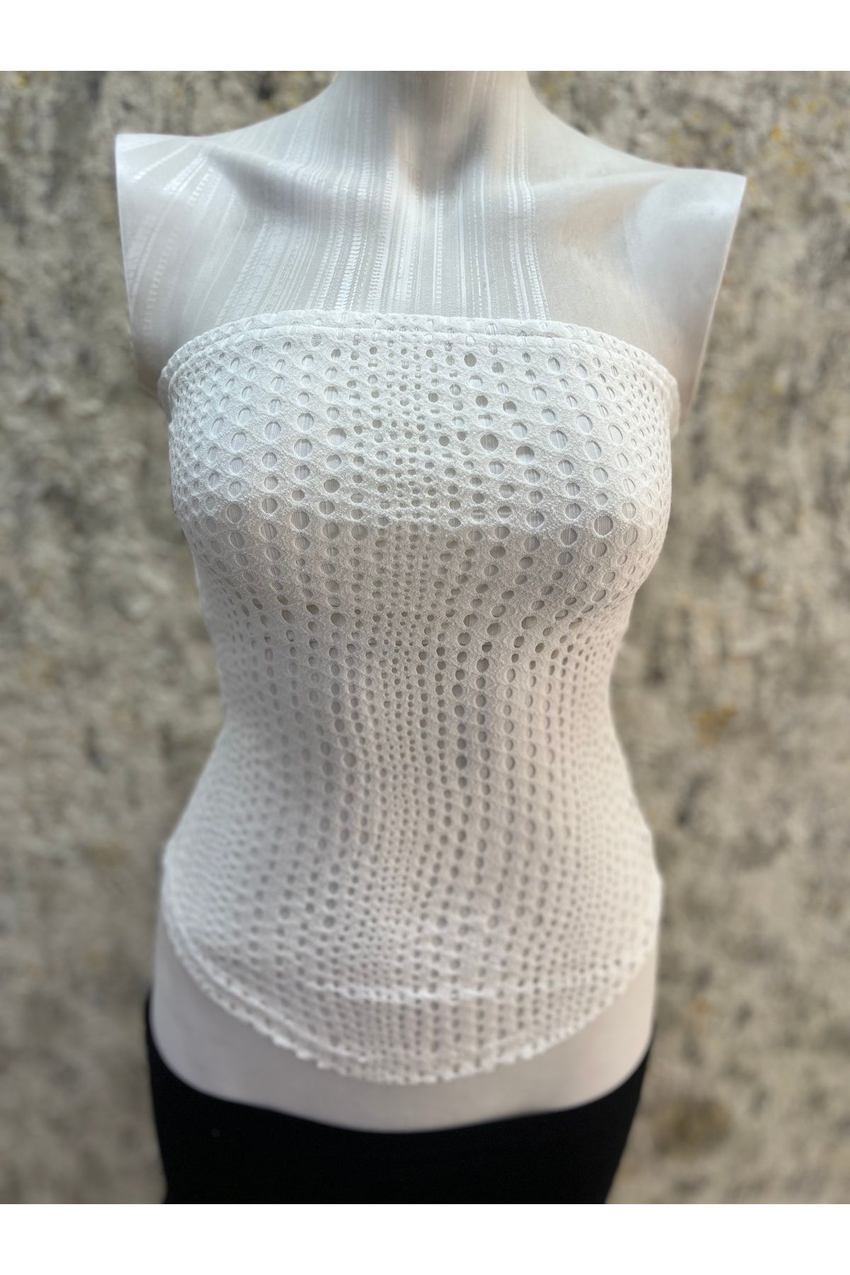 ERSER Straplez Dantelli Body