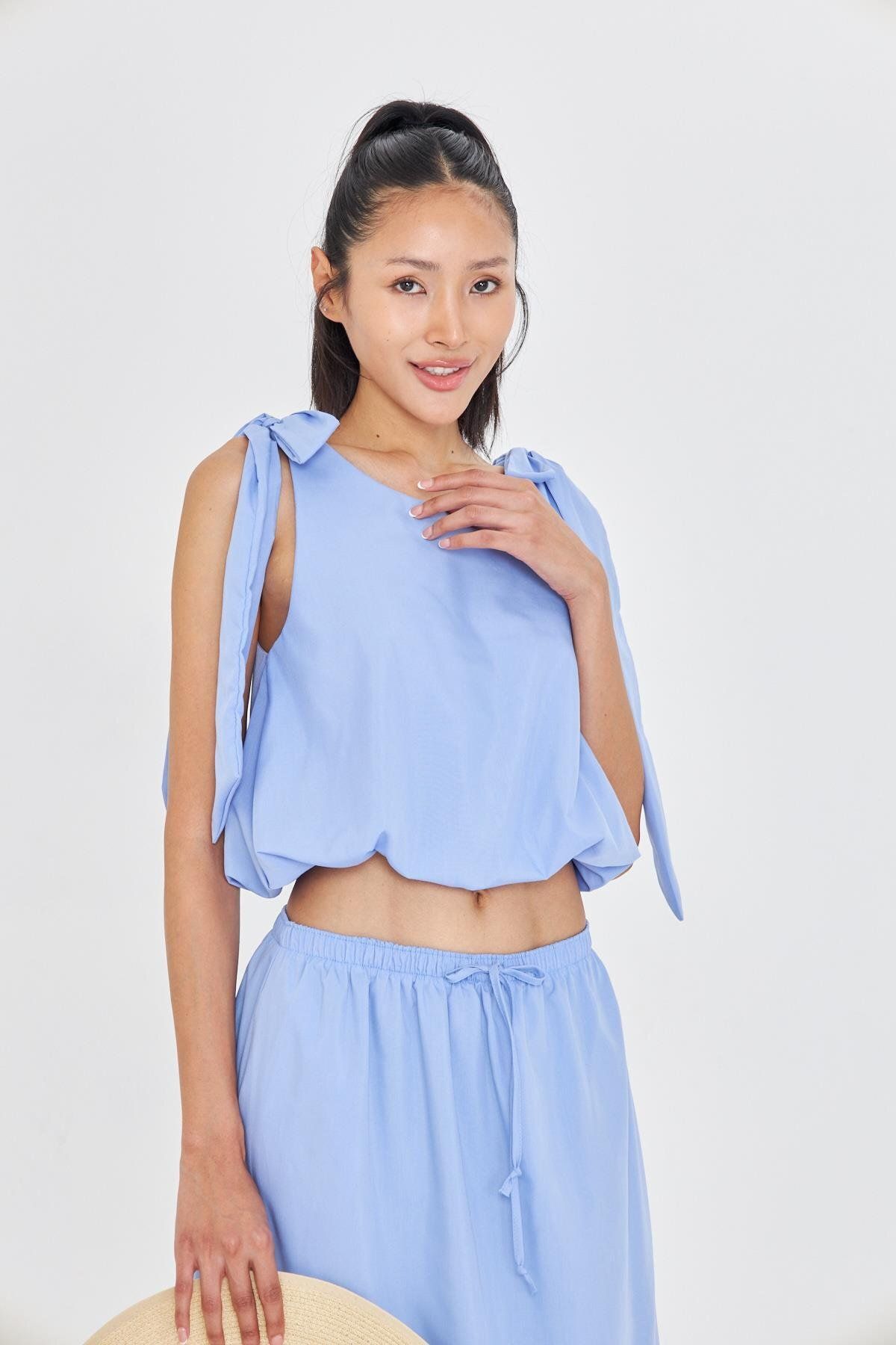 TIFFANY&TOMATO Balon Poplin Bluz