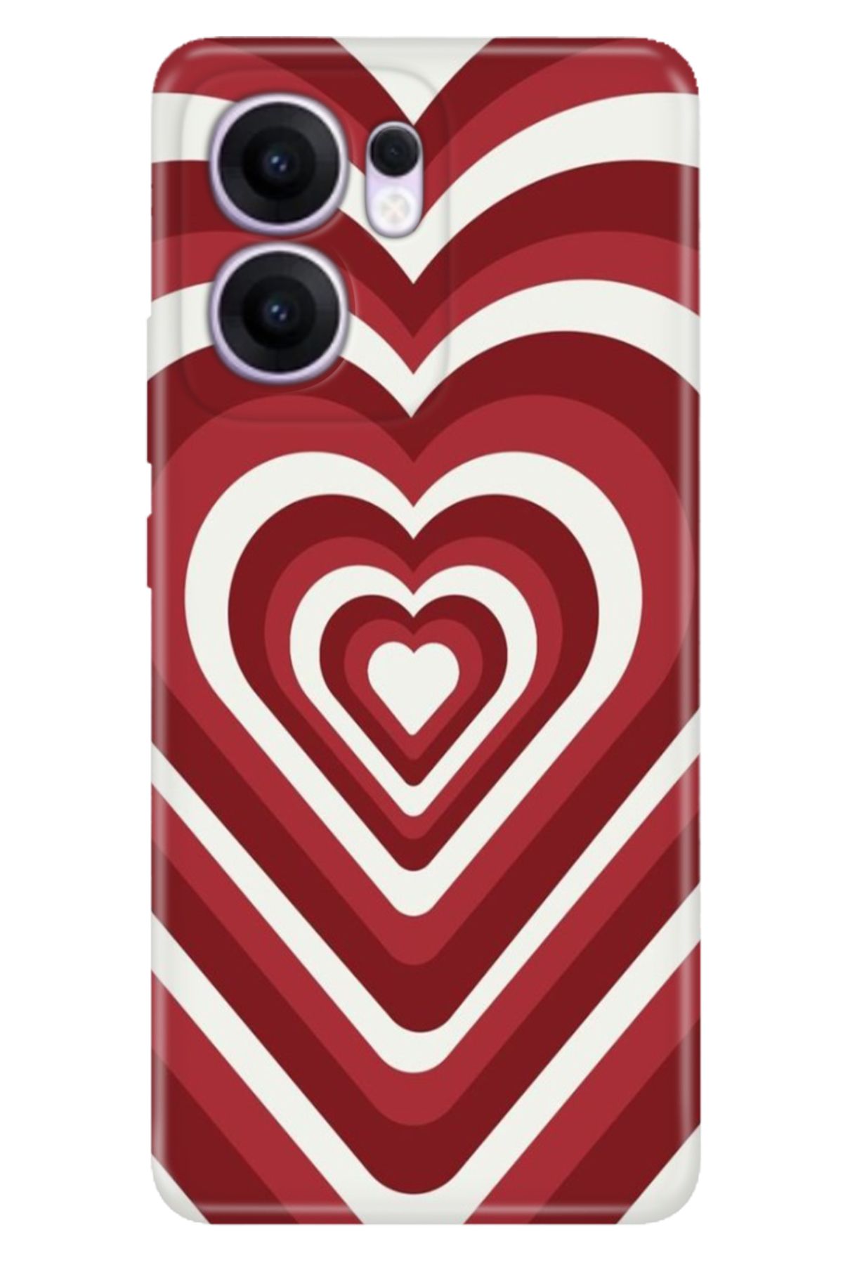 OPPO Reno 13F 5G Kılıf Retro Art Desenli Esnek Silikon Kalp