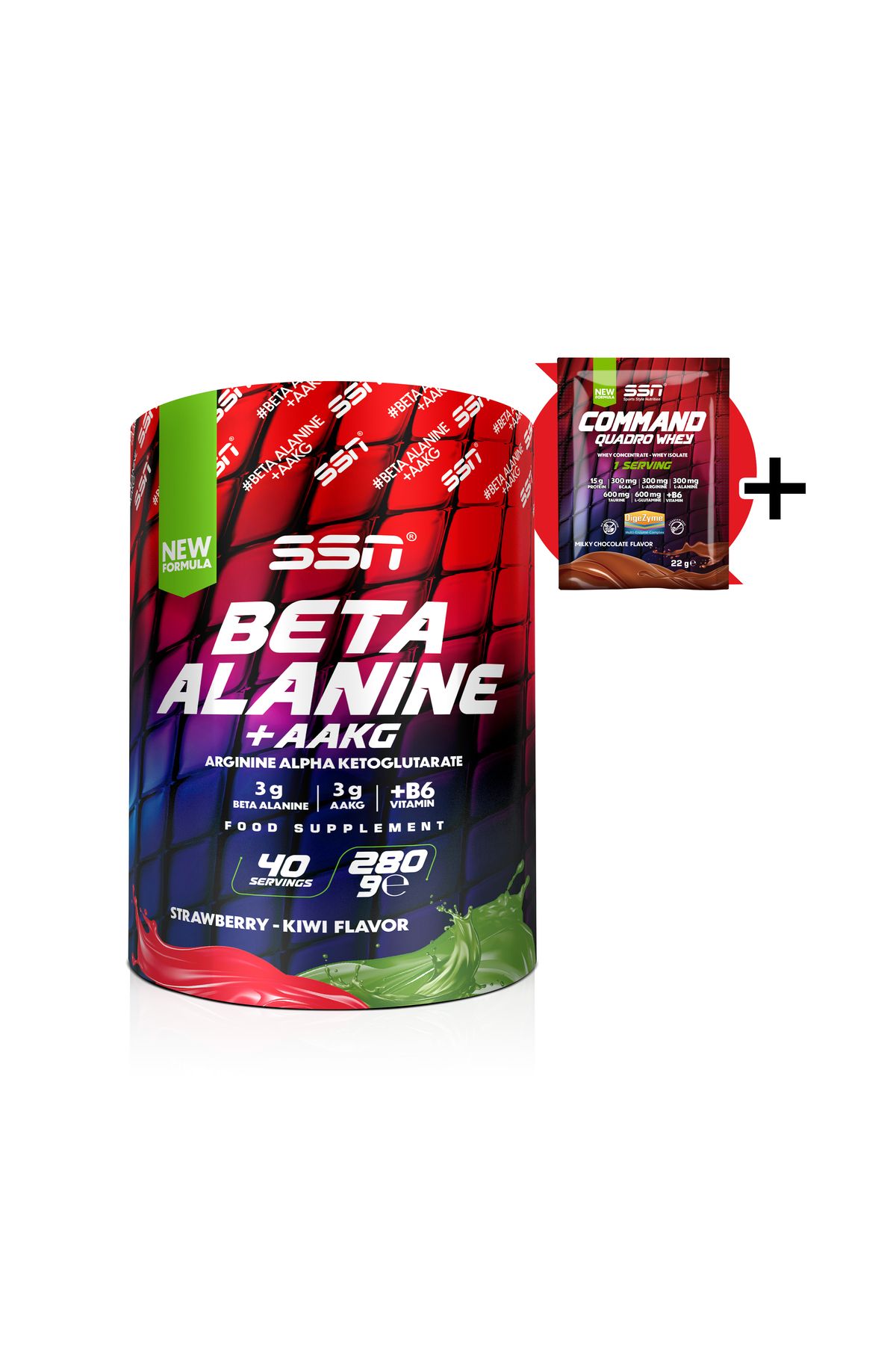 SSN Sports Style Nutrition Beta Alanin Refuel + AAKG 280 Gr (Çilek-Kivi)