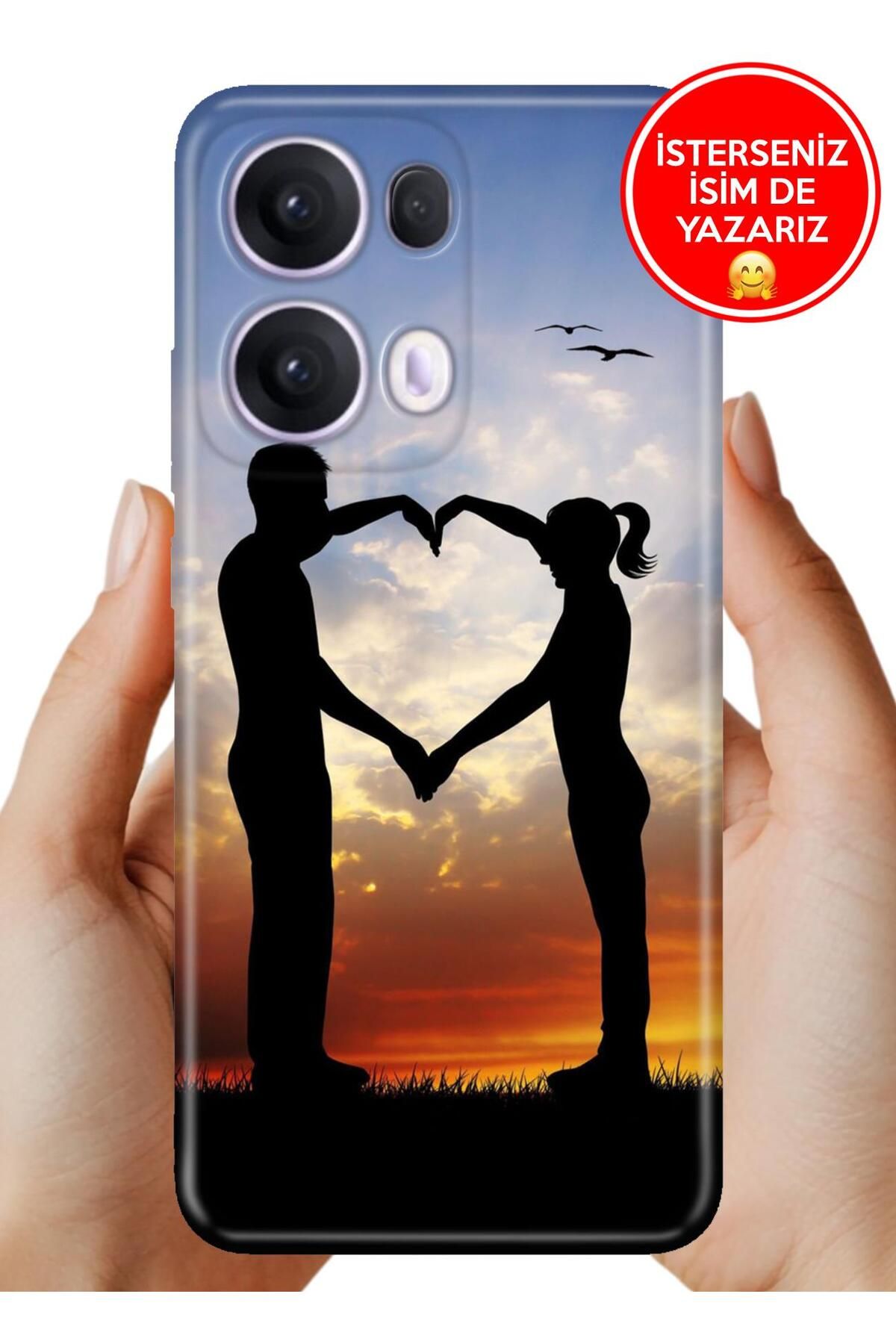 OPPO Reno 13 Pro Kılıf Oppo Reno 13 Pro Uv Baskı Temalı Silikon Aşkın Simgesi