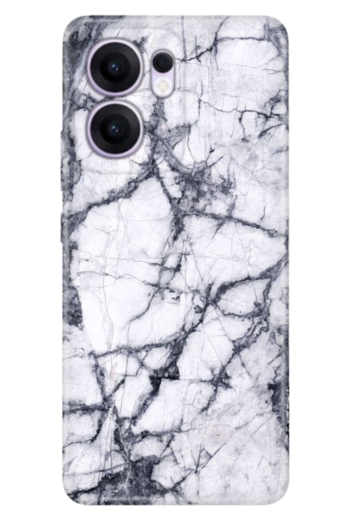 OPPO Reno 13F 5G Kılıf Retro Art Desenli Esnek Silikon Jumeria Mermer