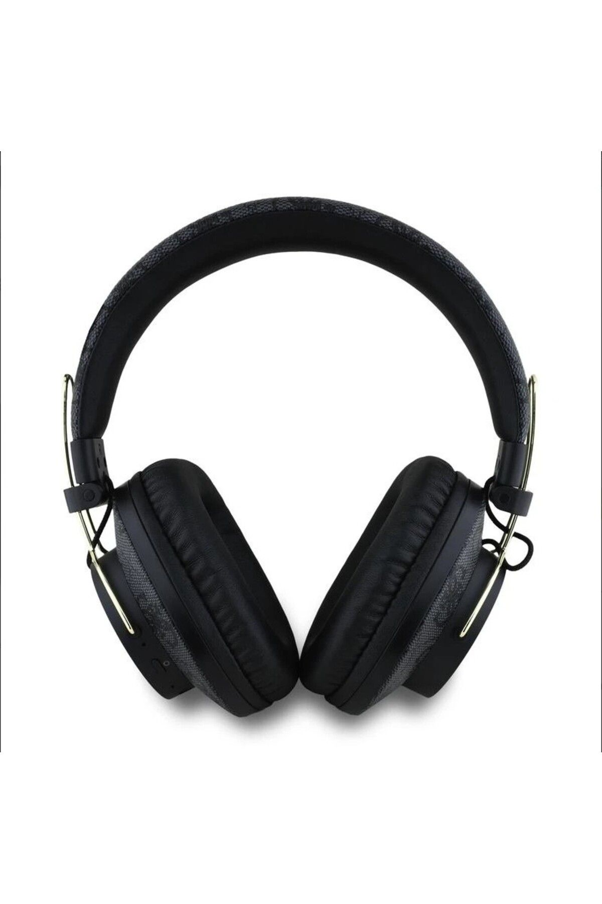 Guess-Licensed Over-Ear Bluetooth Headset Guess Pu 4g Patterned Triangle Logo V5.3 Brown 3