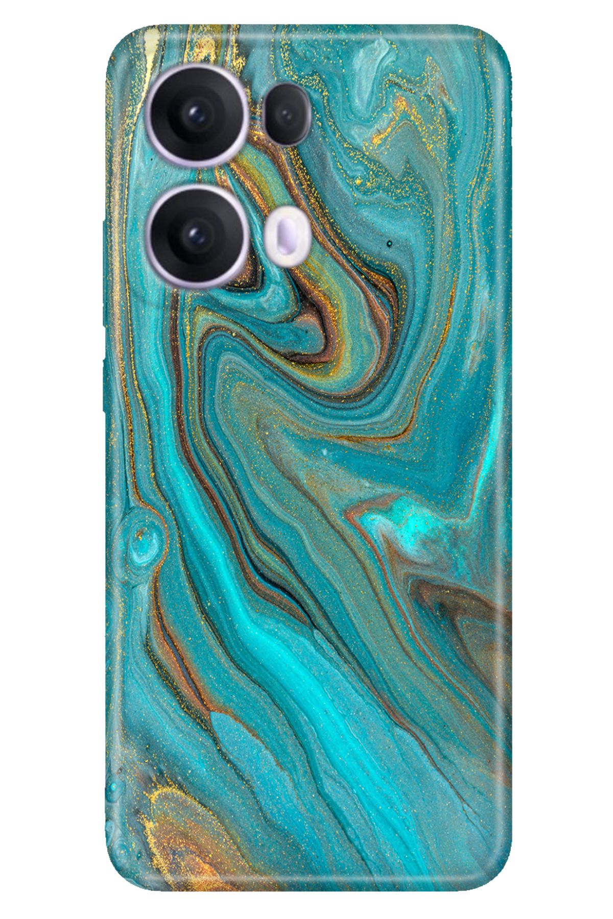 OPPO Reno 13 Pro Oppo Kılıf Tema Art Desenli Baskılı Silikon Liquid Mermer