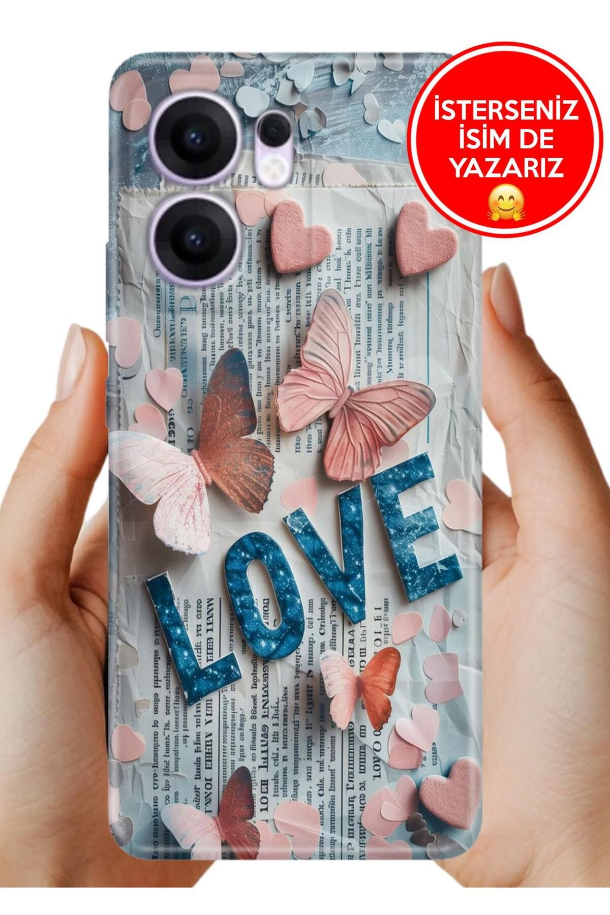 OPPO Reno 13F 5g Kılıf Oppo Reno 13F A Kalite Baskılı Art Silikon LovePainting