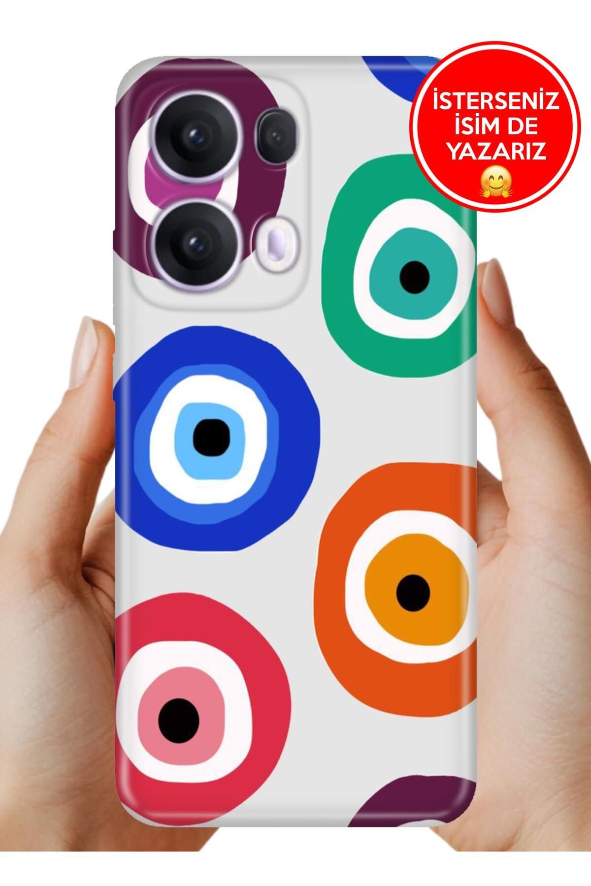 OPPO Reno 13 Pro Kılıf Oppo Reno 13 Pro A Kalite Baskılı Art Silikon Nazarlıklar