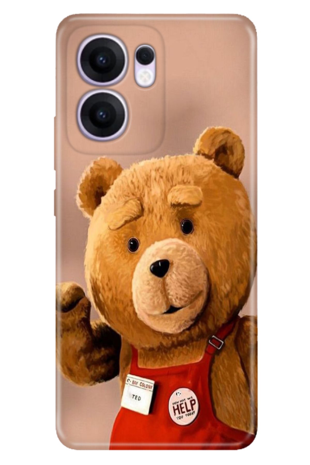 OPPO Reno 13F 5G Kılıf Tema Art Desenli Baskılı Silikon Teddy