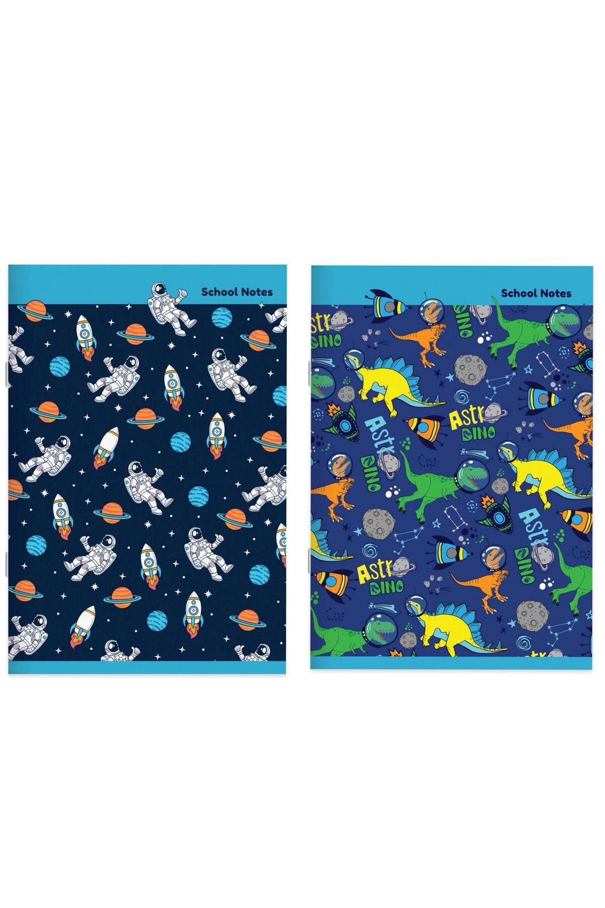 Keskin Colors Keskin Color A4 80 Yp Kareli Tel Dikişli Karton Kapak Ufo Defter Seti