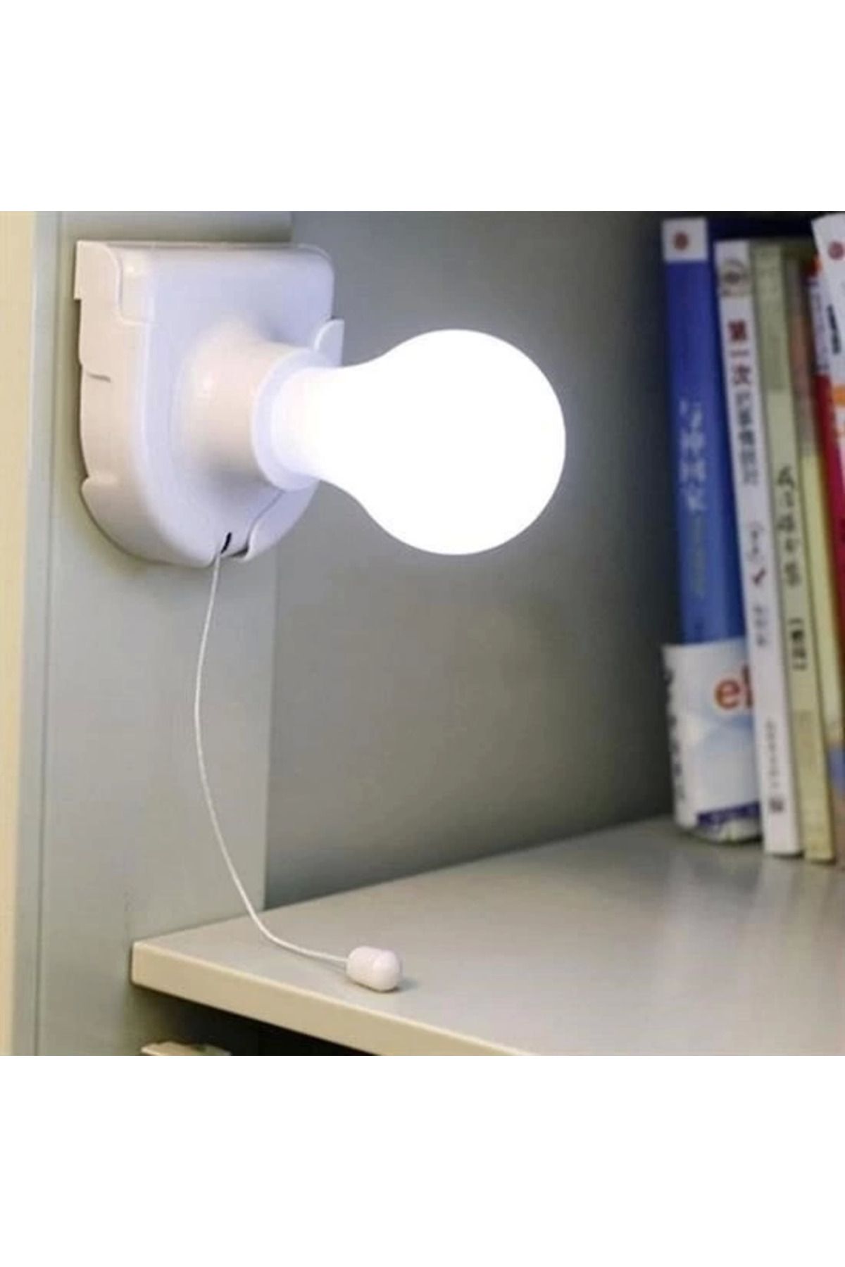 MT29 GİYİM Pratik Pilli Aç Kapa İpli Çek Yak Taşınabilir Led Ampül Lamba