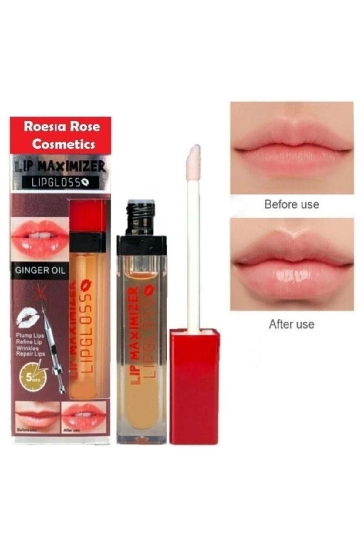KAKTÜS JACK Rose Cosmetics Dudak Dolgunlaştırıcı Doğal Görünüm Dudak Parlatıcısı