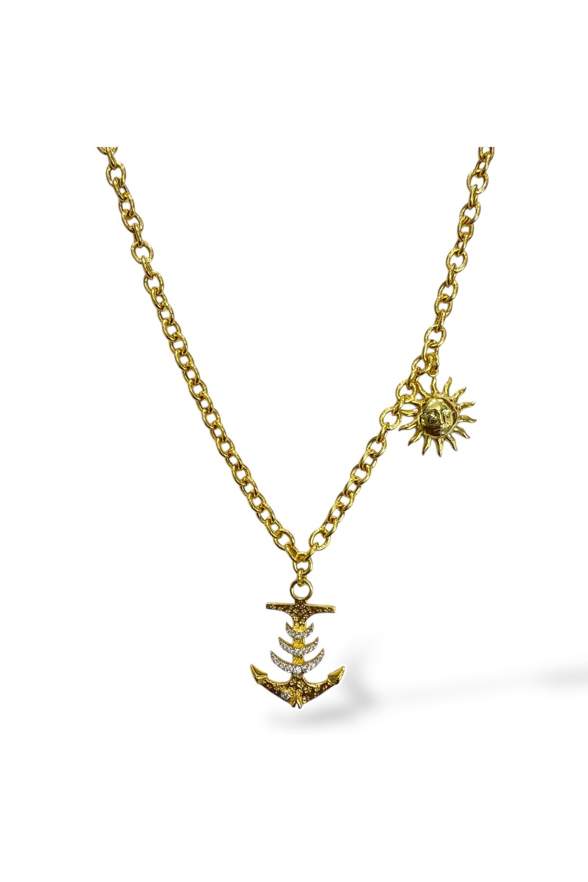 Saras Jewels Denizci Charm Kolye