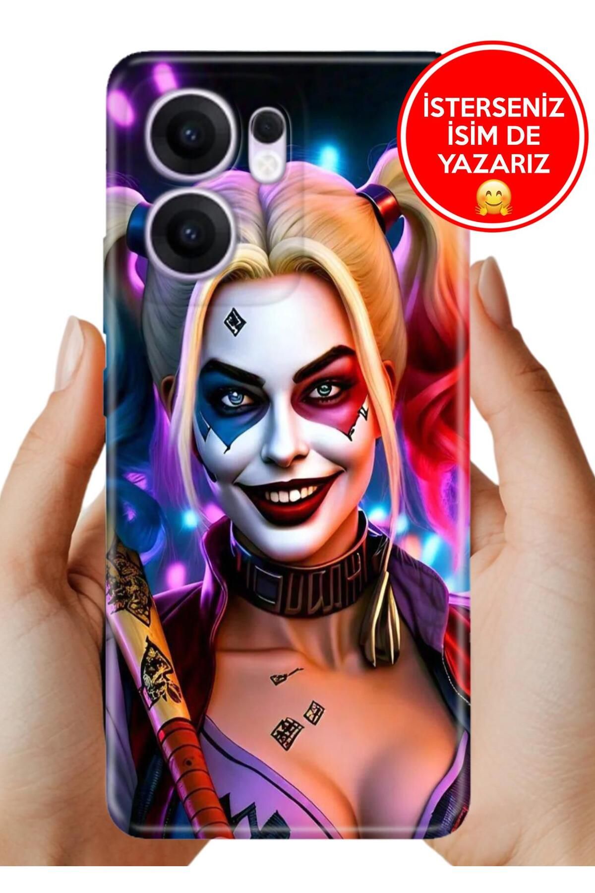 OPPO Reno 13F 5g Kılıf Oppo Reno 13F Desenli Şeffaf Kılıf Üzeri Silikon Quinn666