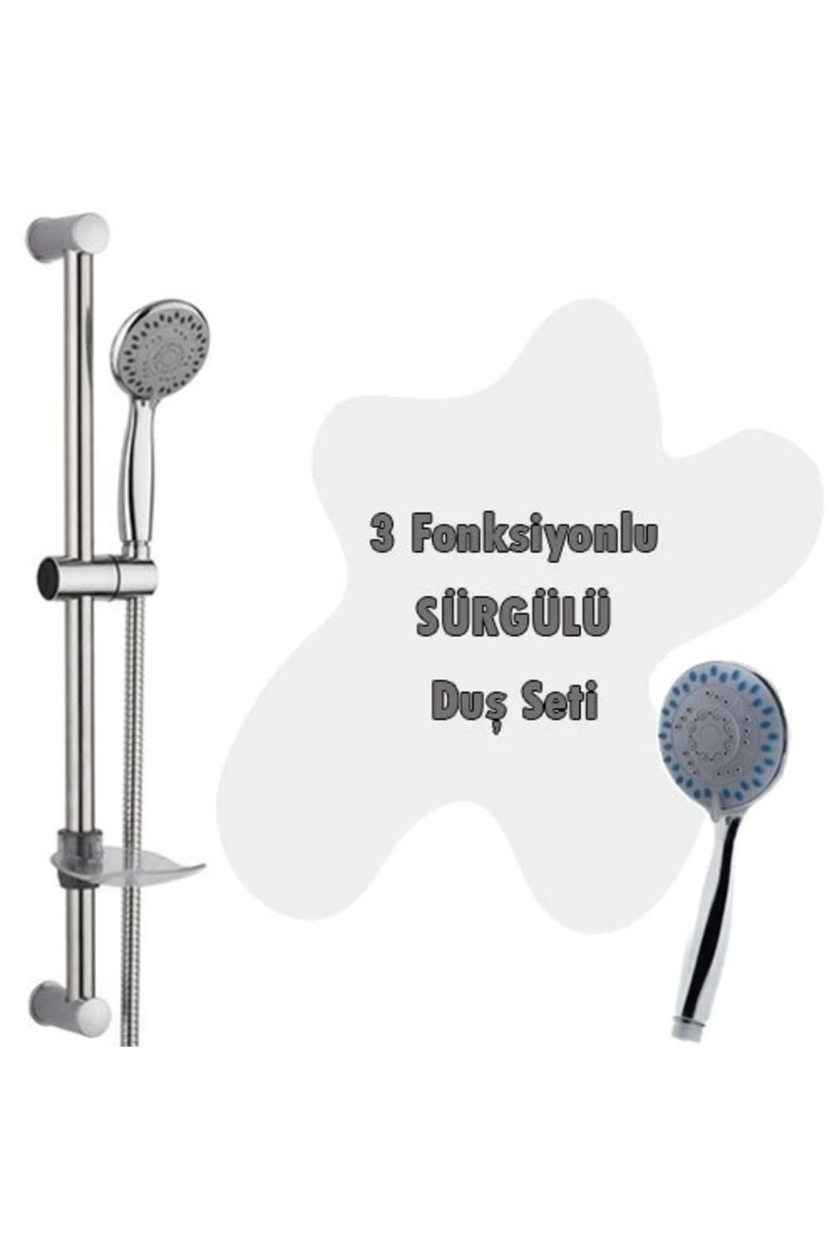 MT29 GİYİM 3 Fonksiyonlu Sürgülü Duş Seti 5 Parça Özel Set