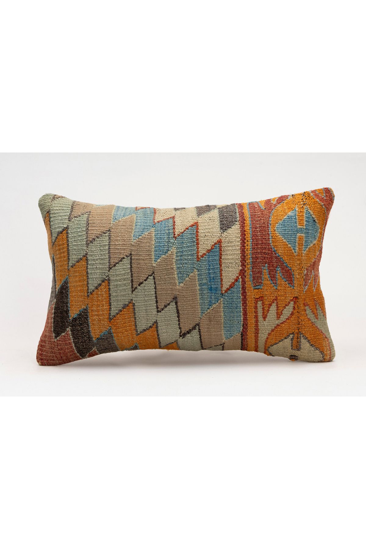 Kilim Whole Sale El Yapımı Kilim'den Yapılmış Vintage Kırlent Kılıfı, Yün, 30x50 Cm