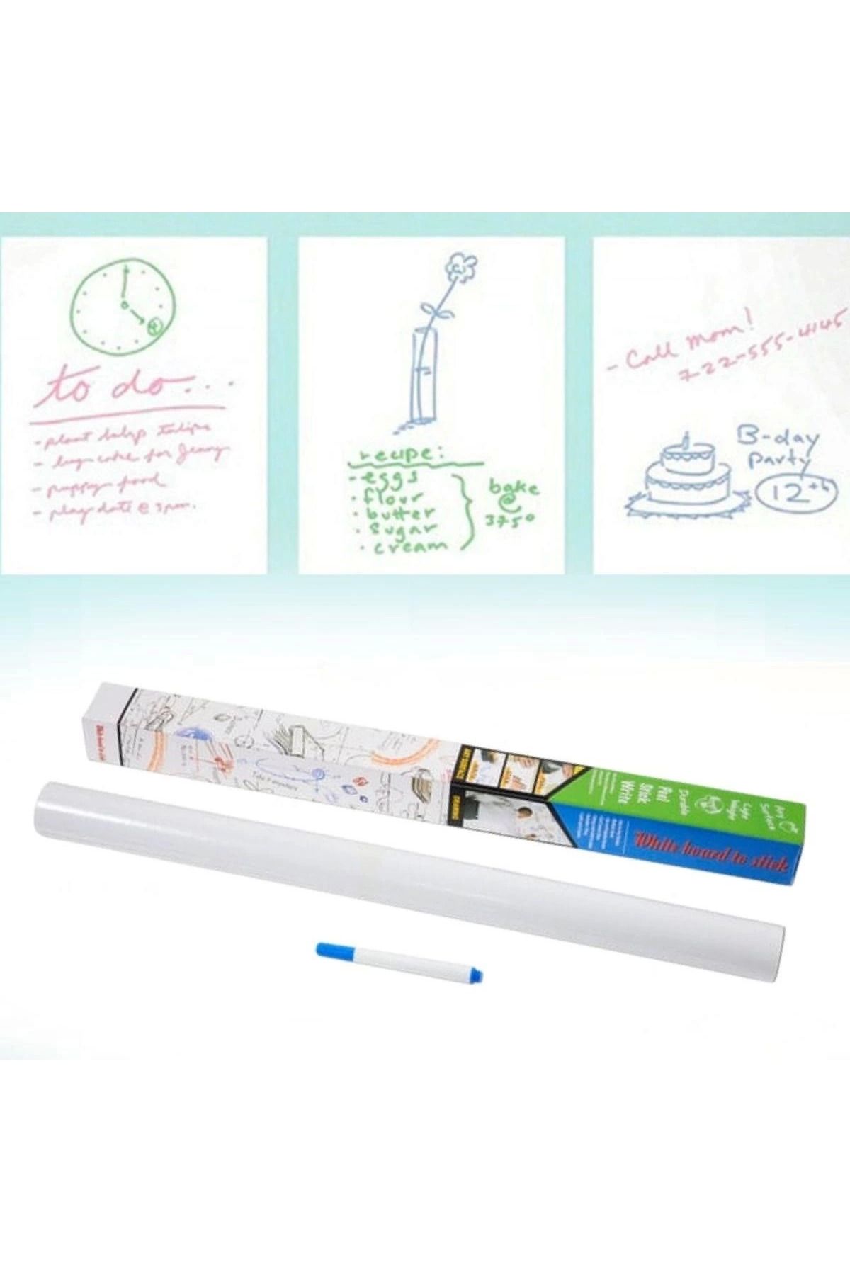 KAKTÜS JACK Silinebilir Kalemli Sticker Duvara Yapışabilen Yazı Tahtası 60x100 Cm