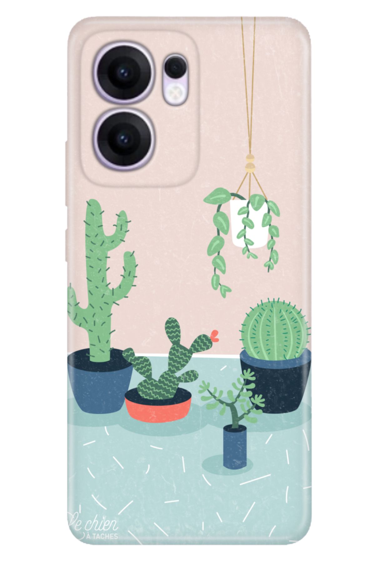 OPPO Reno 13F 5G Kılıf Art Silikon Baskılı TPU Cactus Co