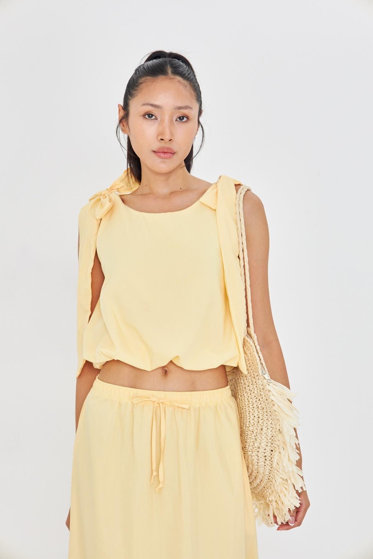 TIFFANY&TOMATO Balon Poplin Bluz