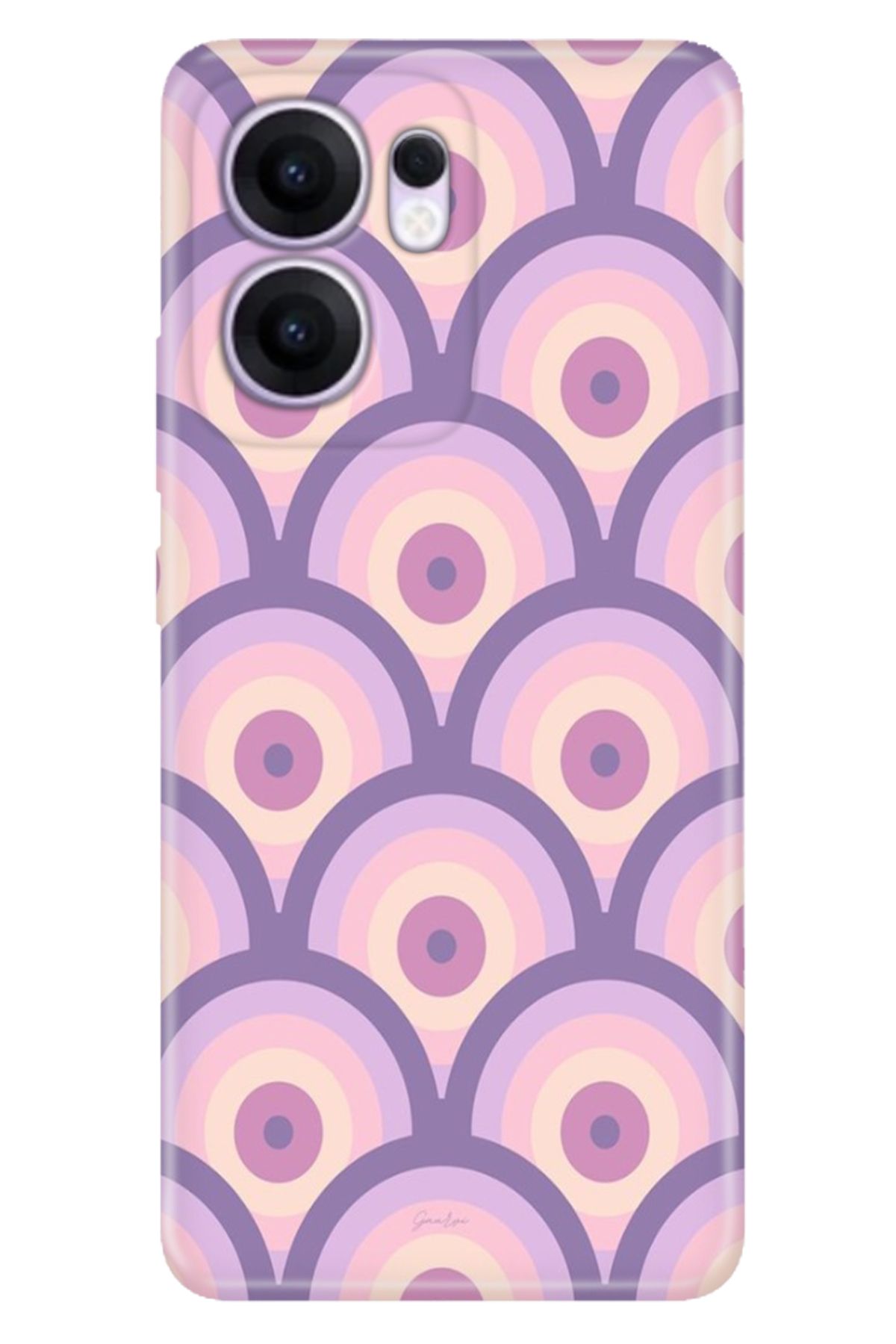 OPPO Reno 13F 5G Kılıf Tema Trendy Silikon Baskılı Circle