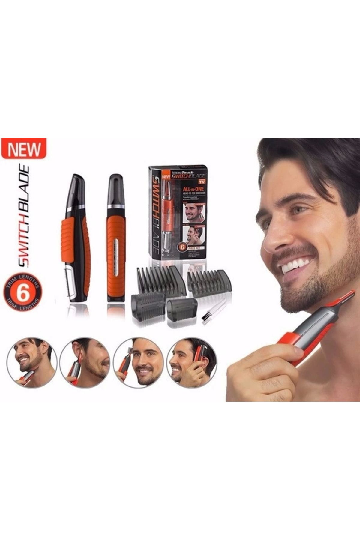 Heez Switch Bladies Profesyonel 6 Parça Pilli Tıraş Makinesi